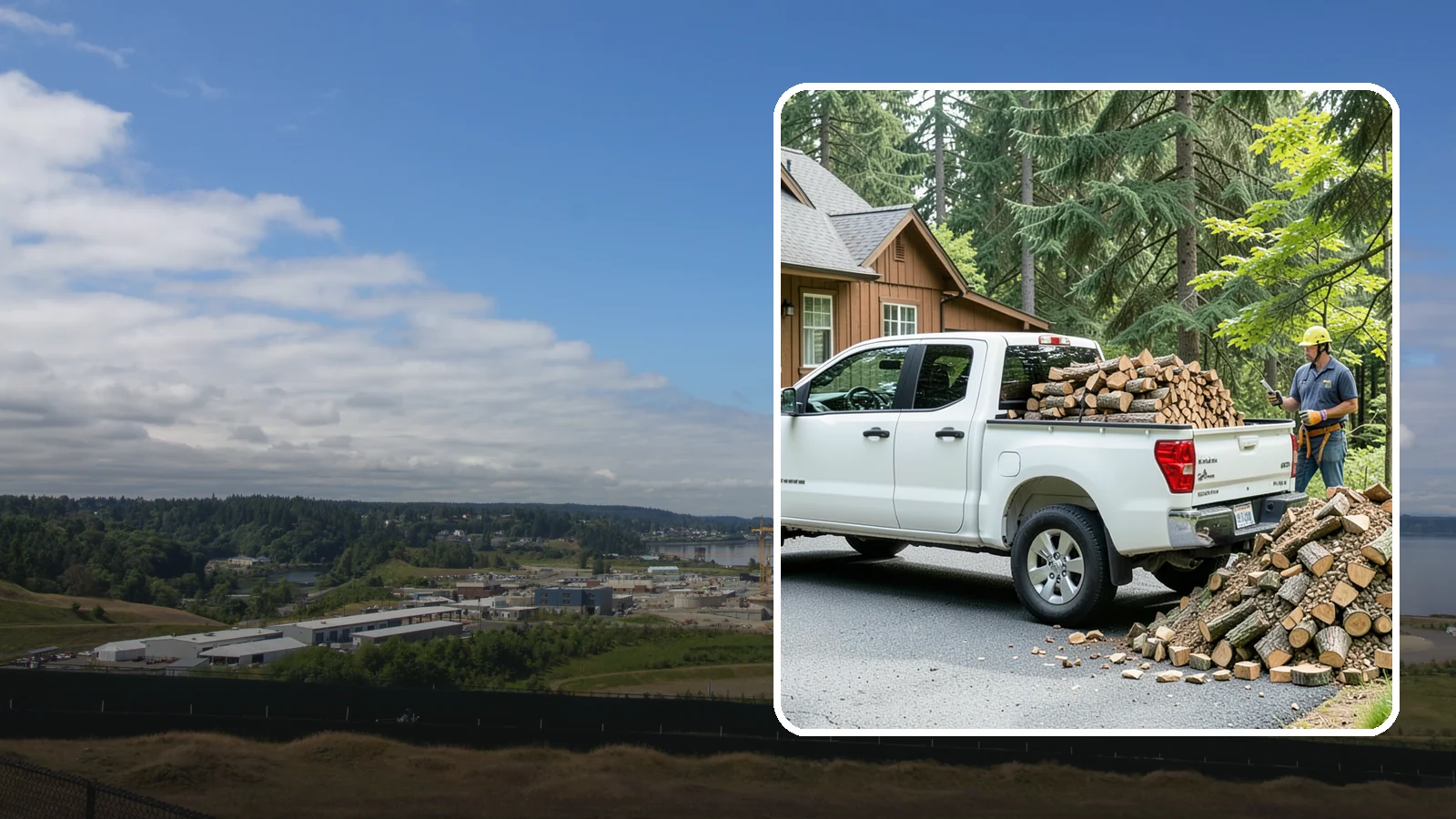 Scheduled Firewood Delivery in University Place, Pierce County, WA - Set a delivery date that fits your calendar and we bring seasoned firewood right on schedule, every time.