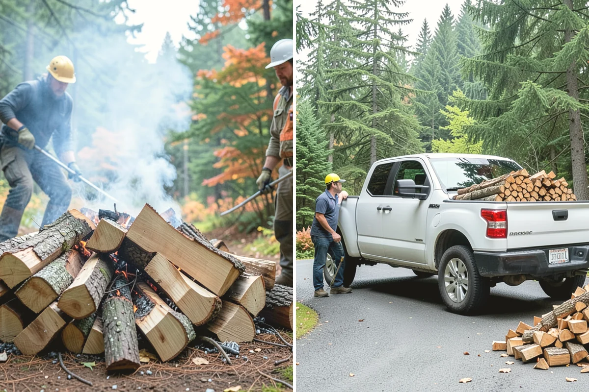 Scheduled Firewood Delivery in University Place, Pierce County, WA - You select your preferred delivery date and window