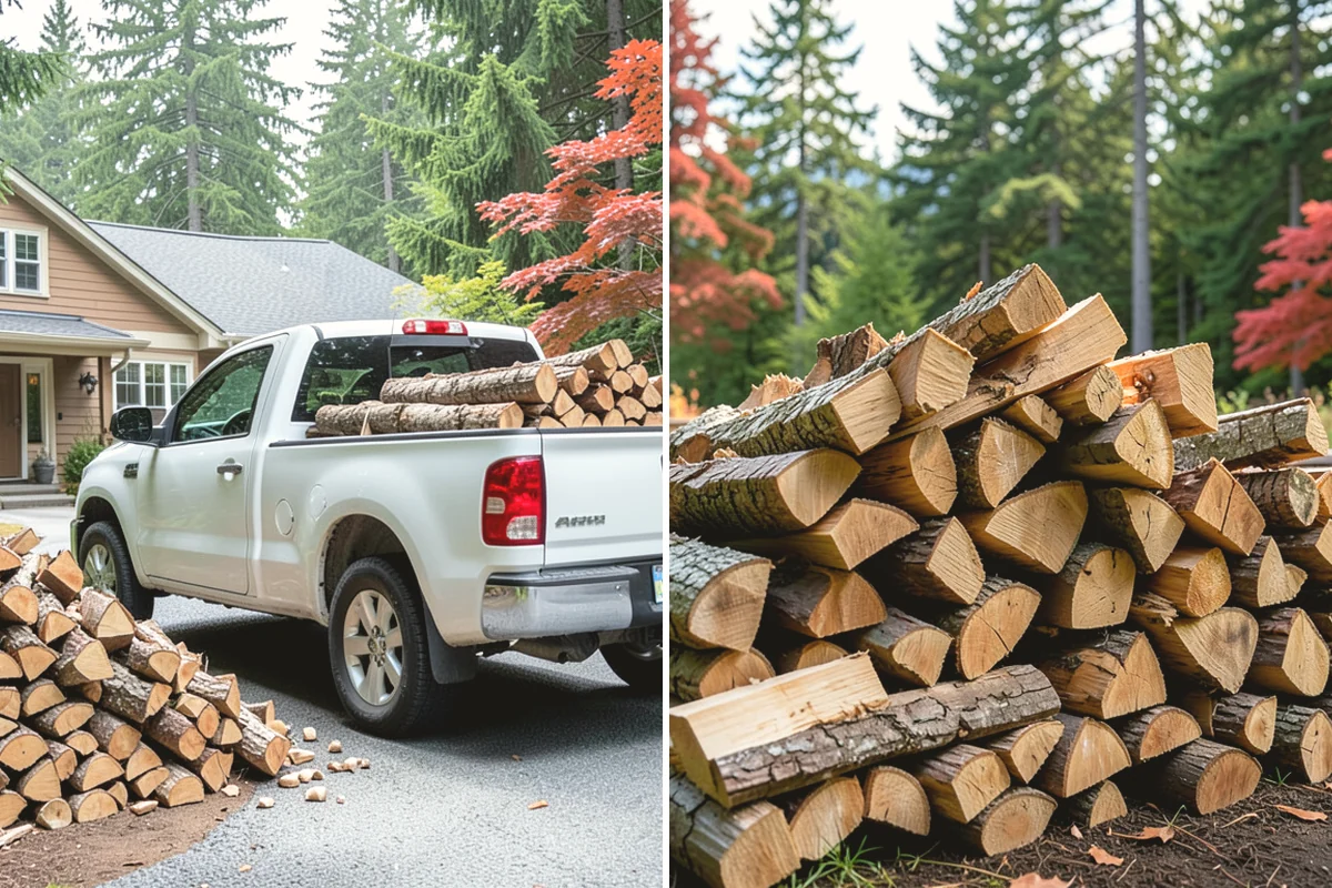 Scheduled Firewood Delivery in Yarrow Point, King County, WA - You select your preferred delivery date and window
