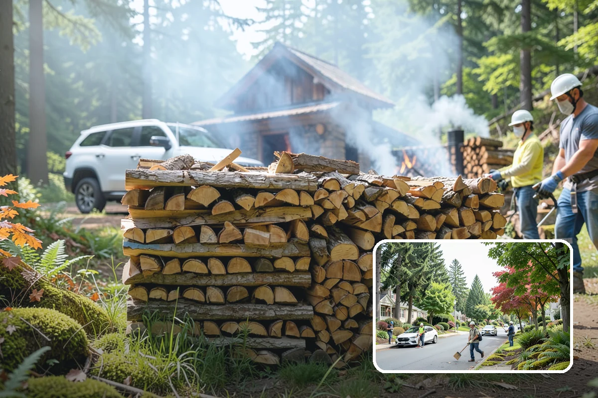 Seasonal Firewood Subscription in Beaux Arts Village, King County, WA - Deliveries timed to each season's real demand