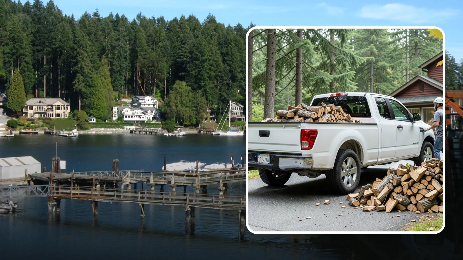 Seasonal Firewood Subscription in Gig Harbor, Pierce County, WA - Our seasonal firewood subscription delivers the right amount of wood at the right time for each season of the year.