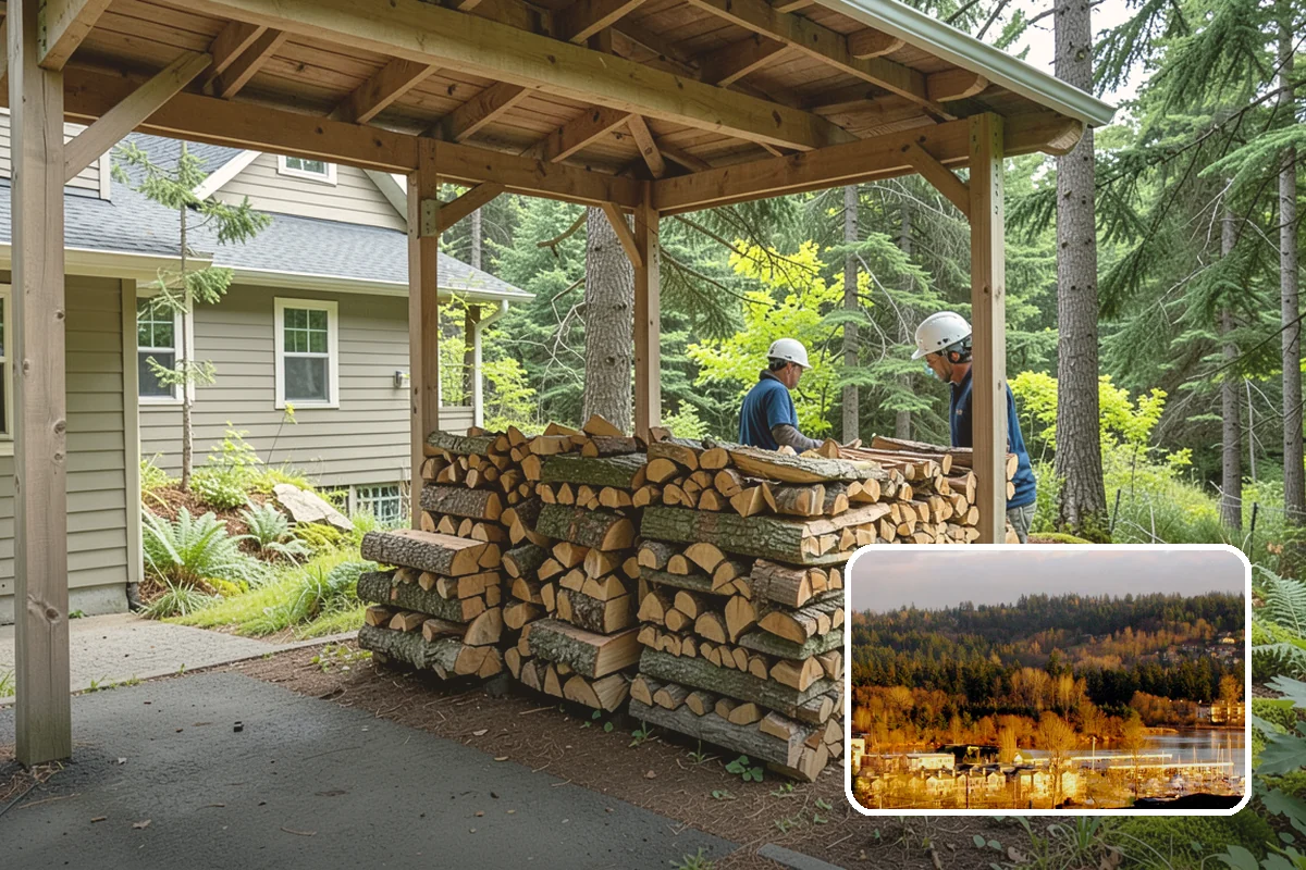 Seasonal Firewood Subscription in Kenmore, King County, WA - Deliveries timed to each season's real demand