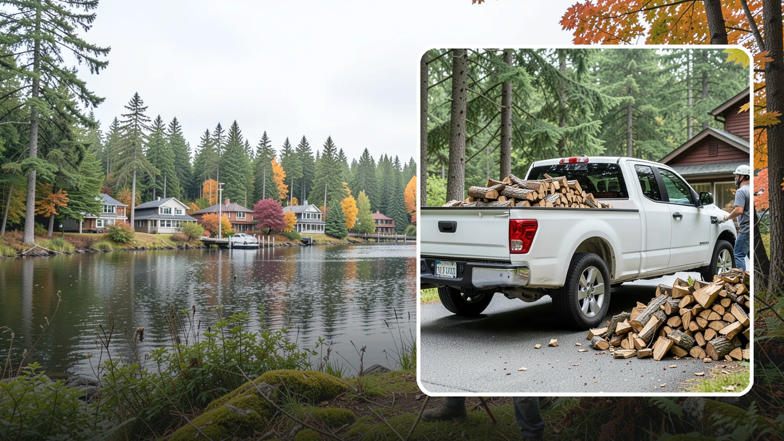 Seasonal Firewood Subscription in La Conner, Skagit County, WA - Our seasonal firewood subscription delivers the right amount of wood at the right time for each season of the year.