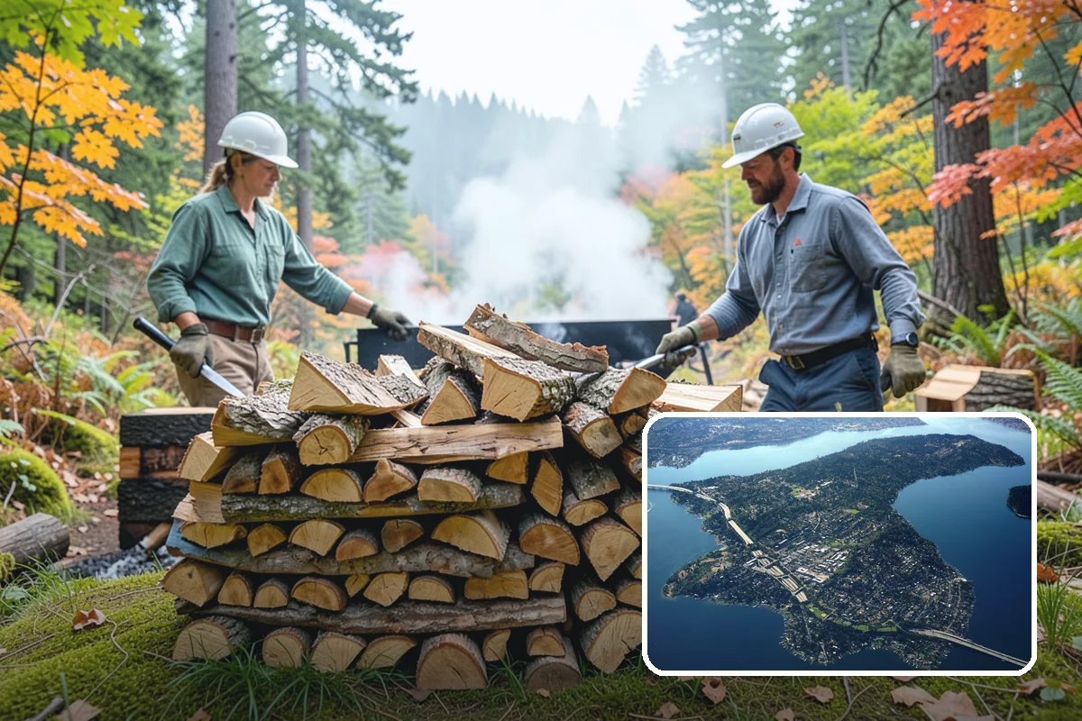 Seasonal Firewood Subscription in Mercer Island, King County, WA - Deliveries timed to each season's real demand