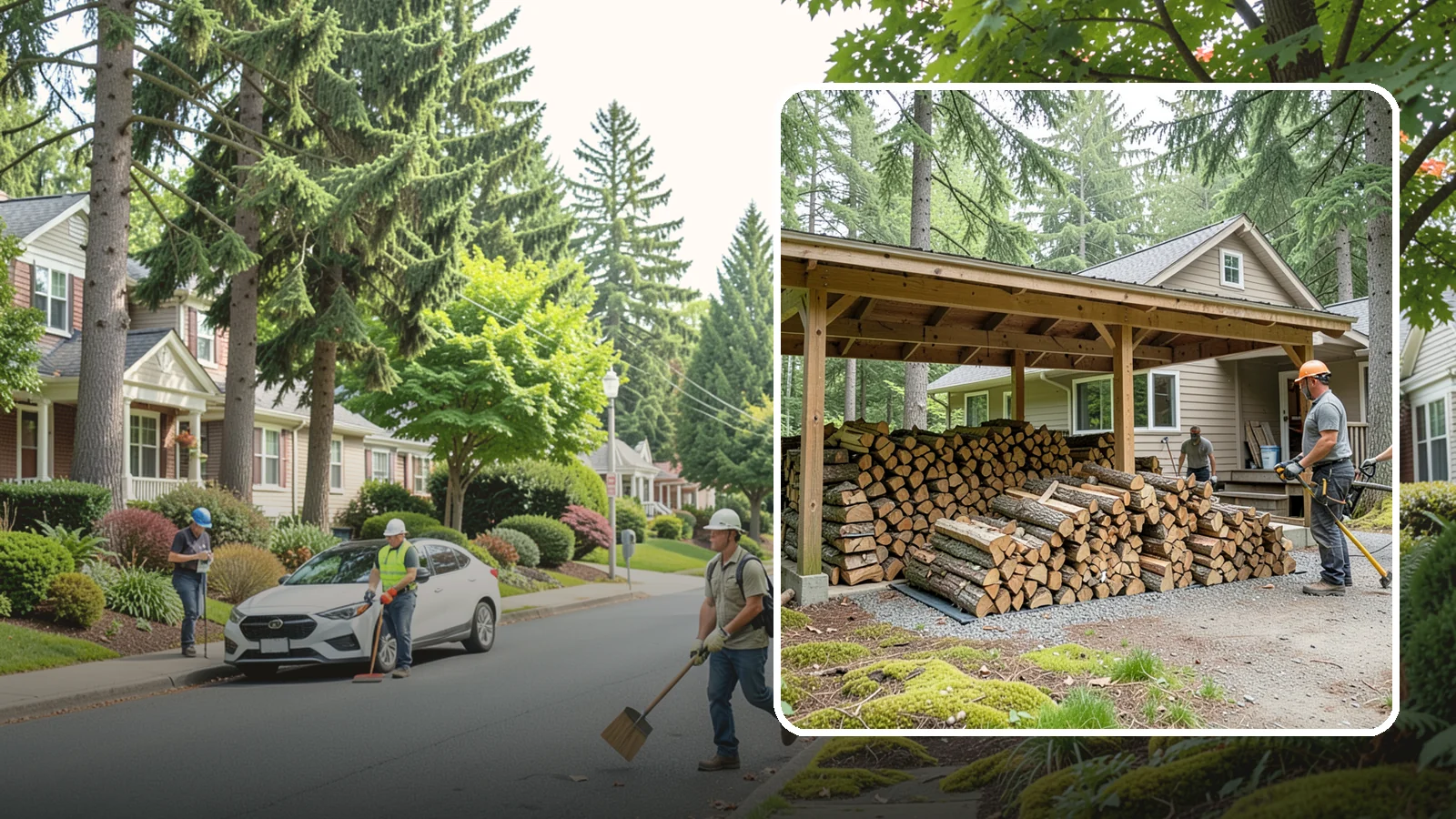 Seasonal Storage in Beaux Arts Village, King County, WA - We set up seasonal firewood storage that carries your supply safely from wet winters through drying summers.