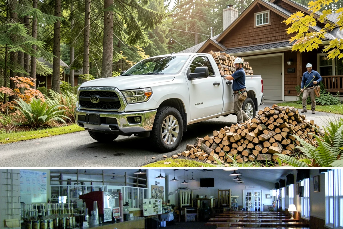 Seasonal Storage in Black Diamond, King County, WA - Establish seasonal storage in spring so the system is ready to season wood through summer.