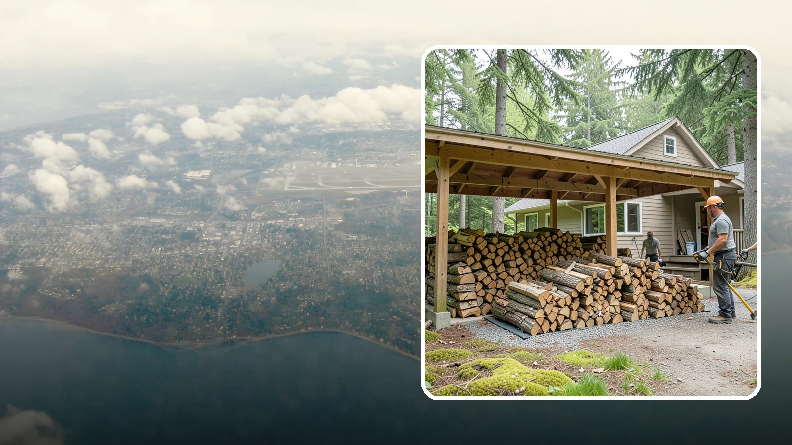 Seasonal Storage in Burien, King County, WA - We set up seasonal firewood storage that carries your supply safely from wet winters through drying summers.