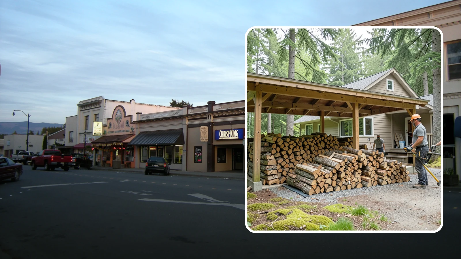 Seasonal Storage in Burlington, Skagit County, WA - We set up seasonal firewood storage that carries your supply safely from wet winters through drying summers.