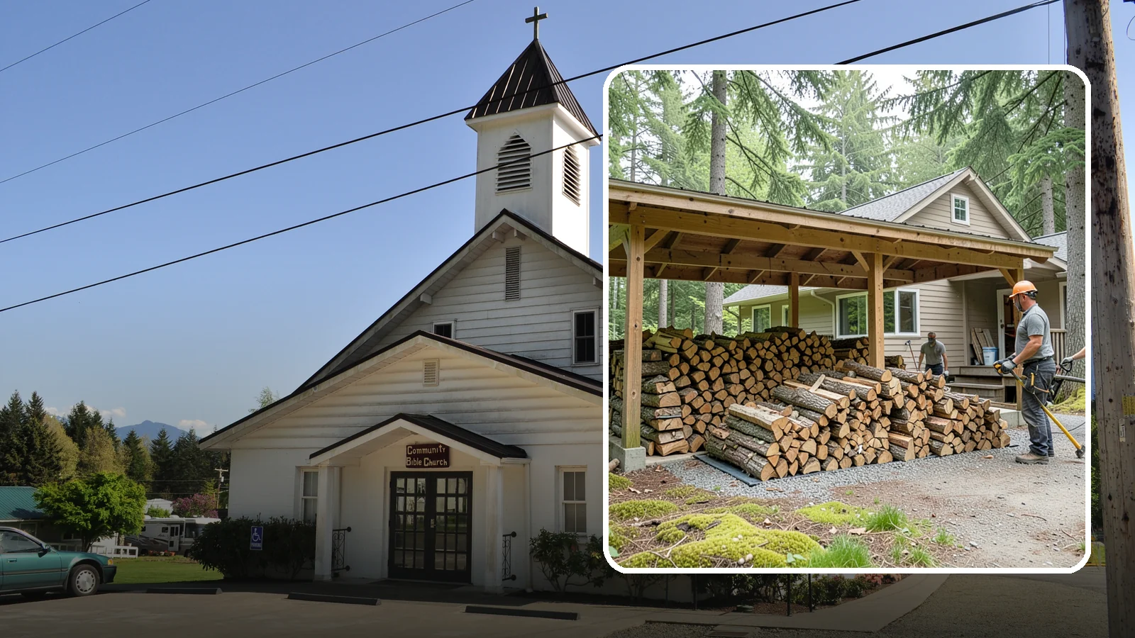 Seasonal Storage in Concrete, Skagit County, WA - We set up seasonal firewood storage that carries your supply safely from wet winters through drying summers.
