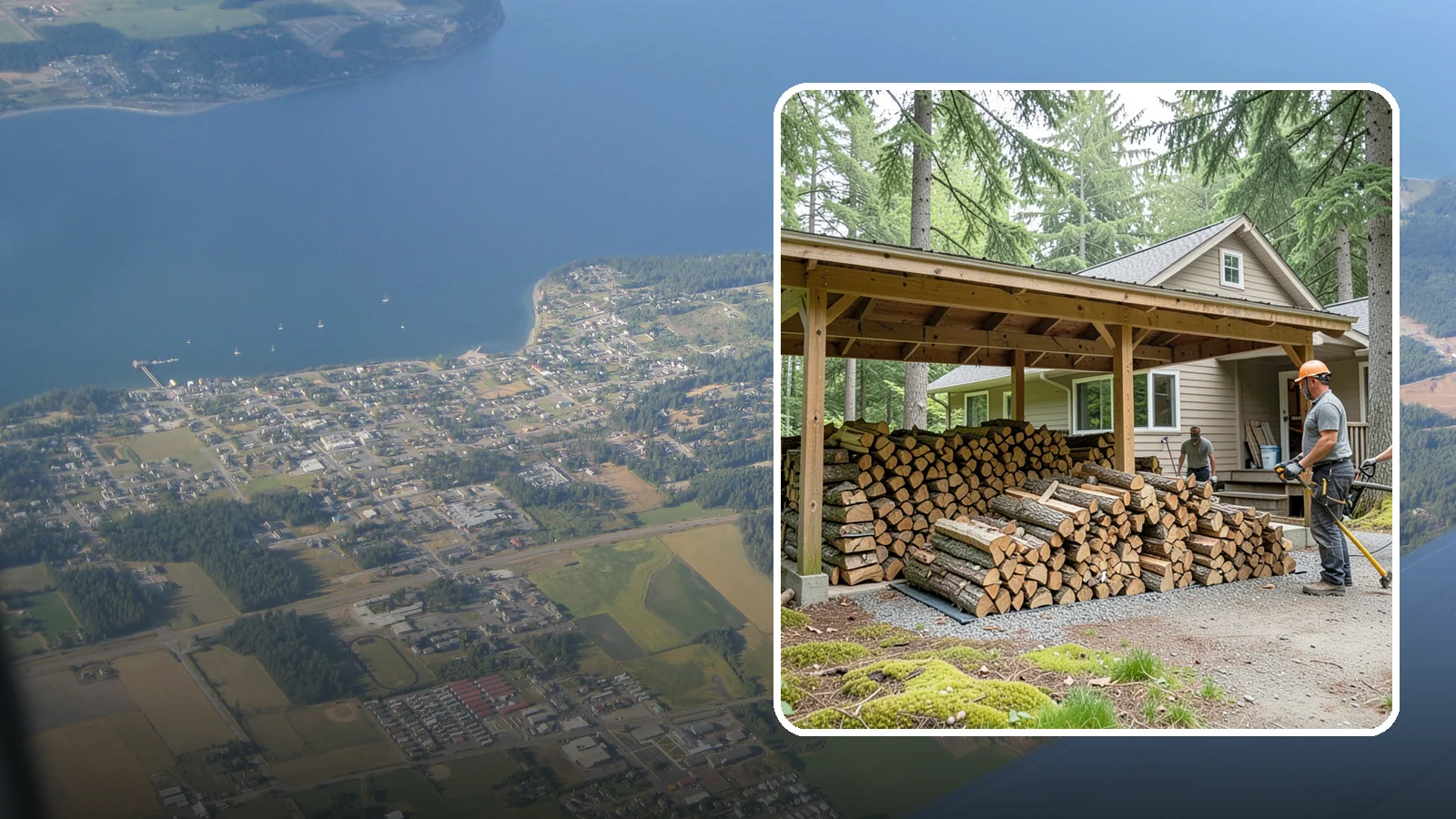 Seasonal Storage in Coupeville, Island County, WA - We set up seasonal firewood storage that carries your supply safely from wet winters through drying summers.