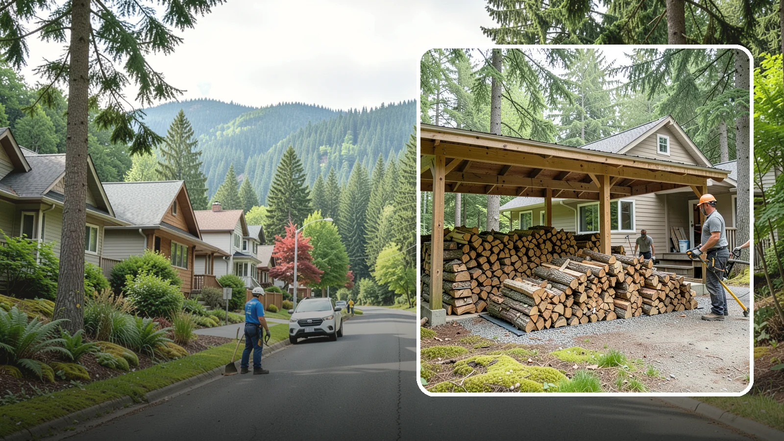 Seasonal Storage in Darrington, Snohomish County, WA - We set up seasonal firewood storage that carries your supply safely from wet winters through drying summers.