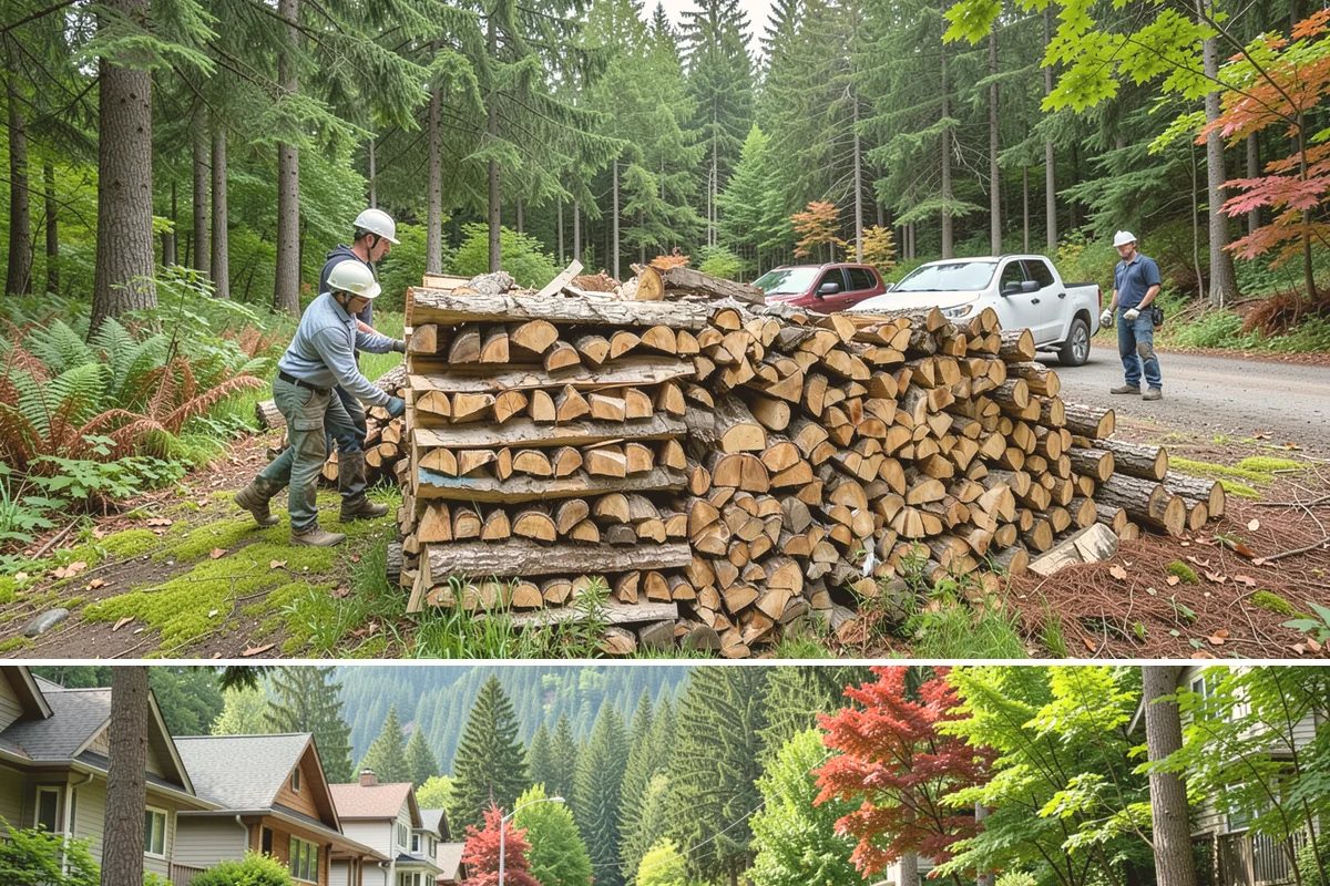 Seasonal Storage in Darrington, Snohomish County, WA - Establish seasonal storage in spring so the system is ready to season wood through summer.
