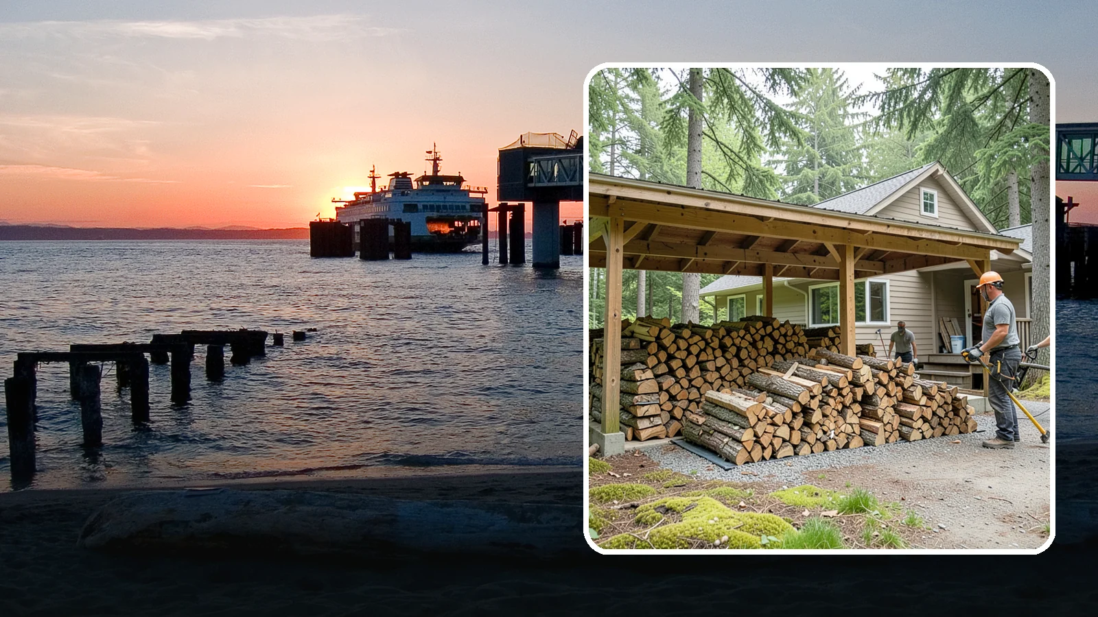 Seasonal Storage in Edmonds, Snohomish County, WA - We set up seasonal firewood storage that carries your supply safely from wet winters through drying summers.