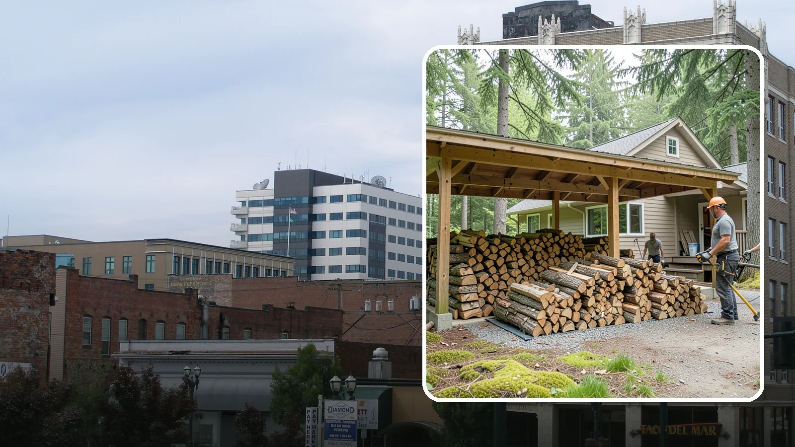 Seasonal Storage in Everett, Snohomish County, WA - We set up seasonal firewood storage that carries your supply safely from wet winters through drying summers.
