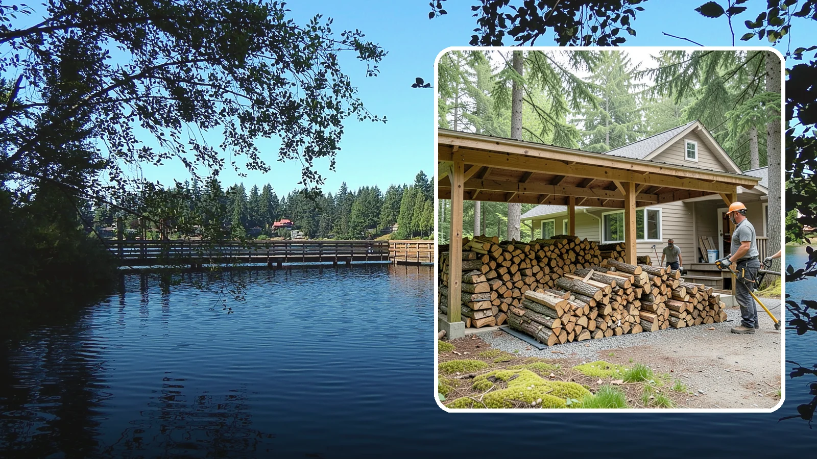 Seasonal Storage in Federal Way, King County, WA - We set up seasonal firewood storage that carries your supply safely from wet winters through drying summers.