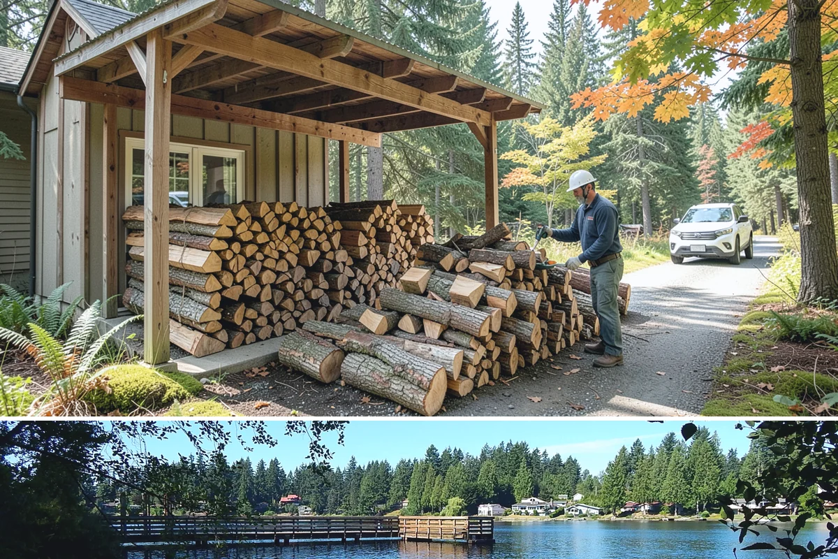 Seasonal Storage in Federal Way, King County, WA - Establish seasonal storage in spring so the system is ready to season wood through summer.