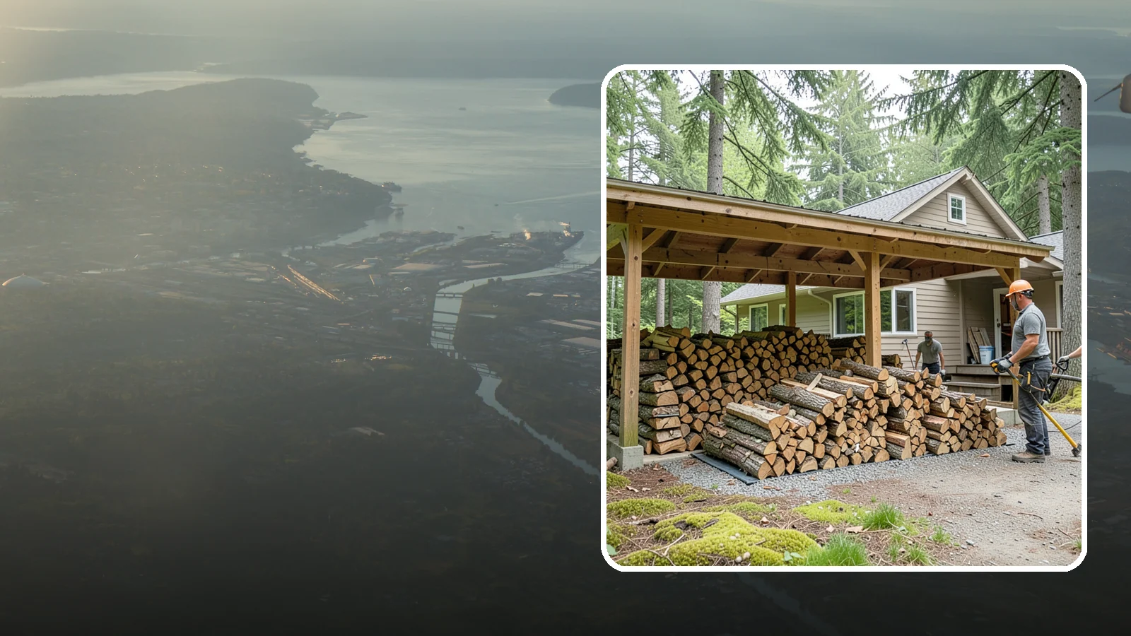 Seasonal Storage in Fife, Pierce County, WA - We set up seasonal firewood storage that carries your supply safely from wet winters through drying summers.