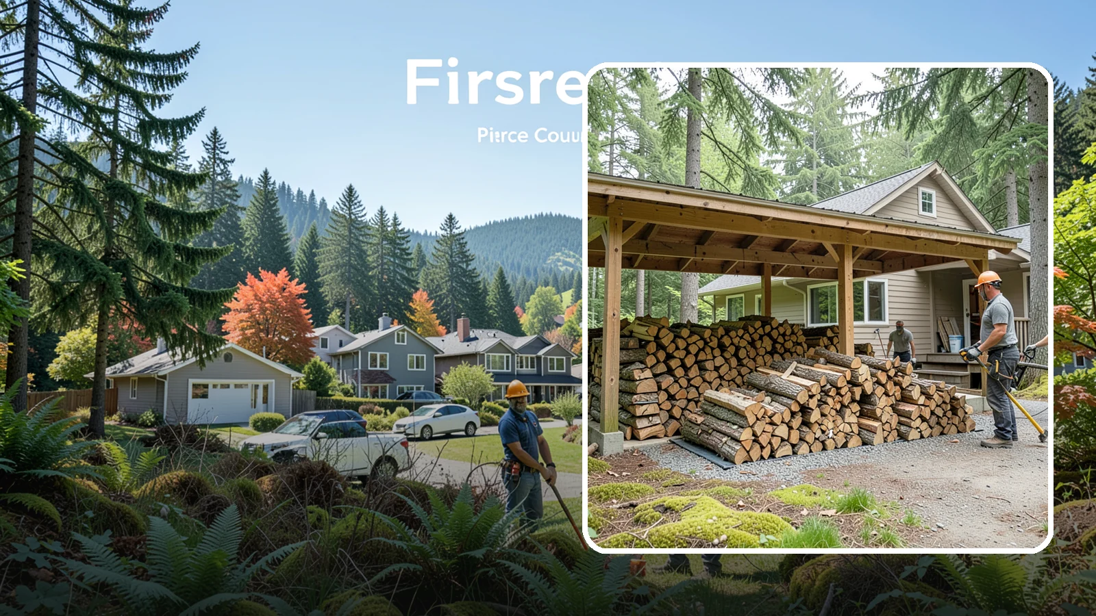 Seasonal Storage in Fircrest, Pierce County, WA - We set up seasonal firewood storage that carries your supply safely from wet winters through drying summers.
