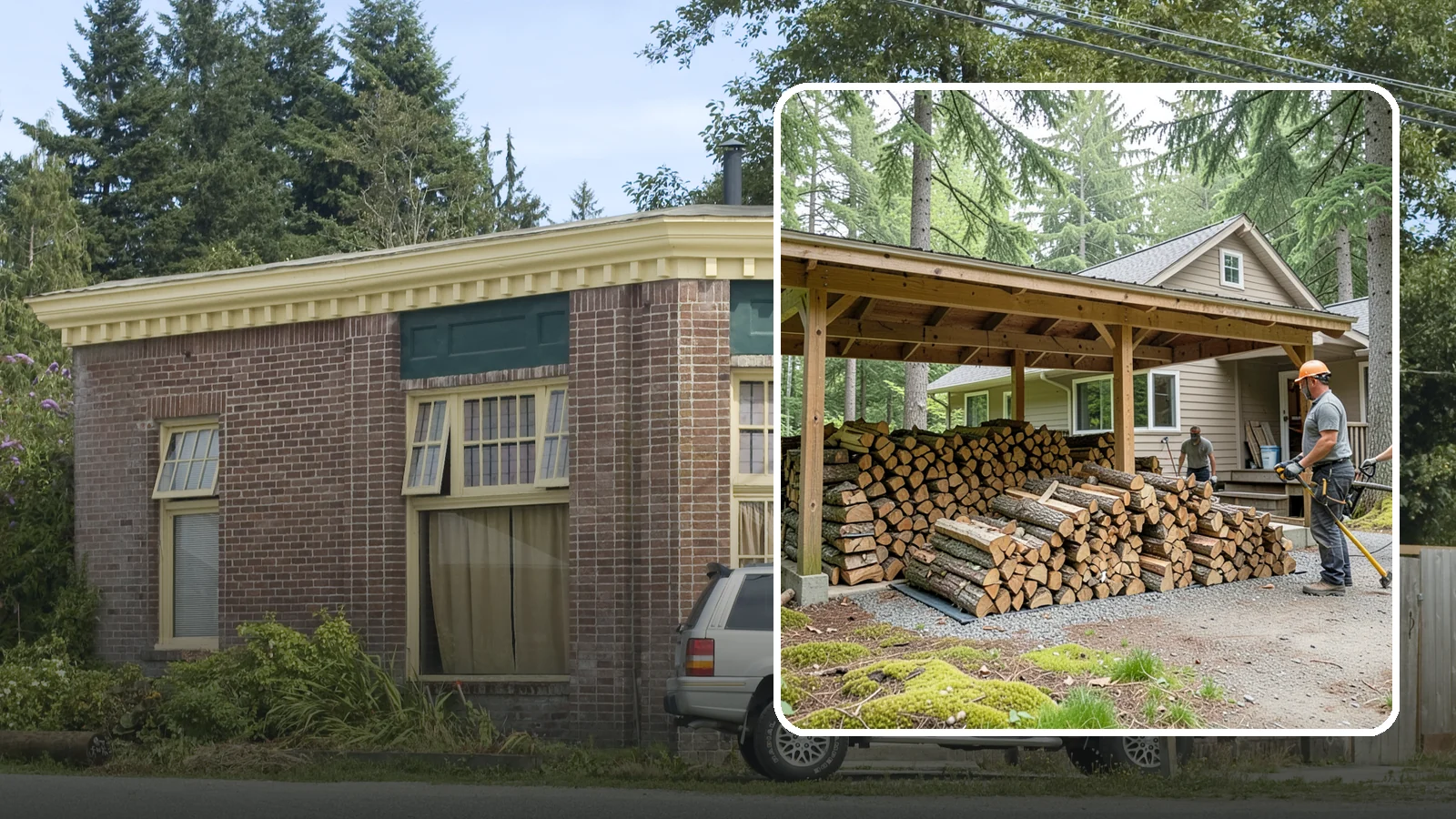 Seasonal Storage in Hamilton, Skagit County, WA - We set up seasonal firewood storage that carries your supply safely from wet winters through drying summers.