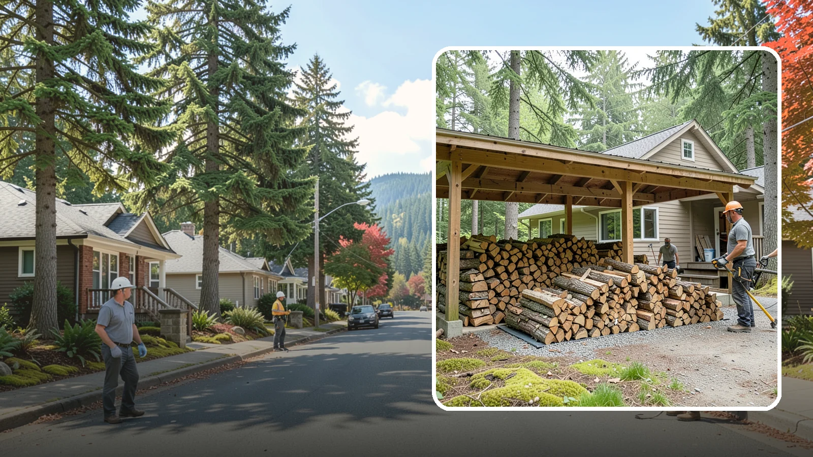 Seasonal Storage in Hunts Point, King County, WA - We set up seasonal firewood storage that carries your supply safely from wet winters through drying summers.