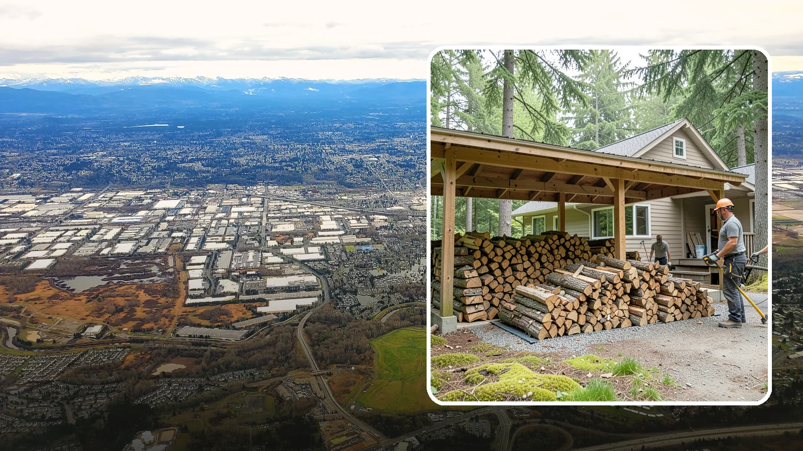 Seasonal Storage in Kent, King County, WA - We set up seasonal firewood storage that carries your supply safely from wet winters through drying summers.