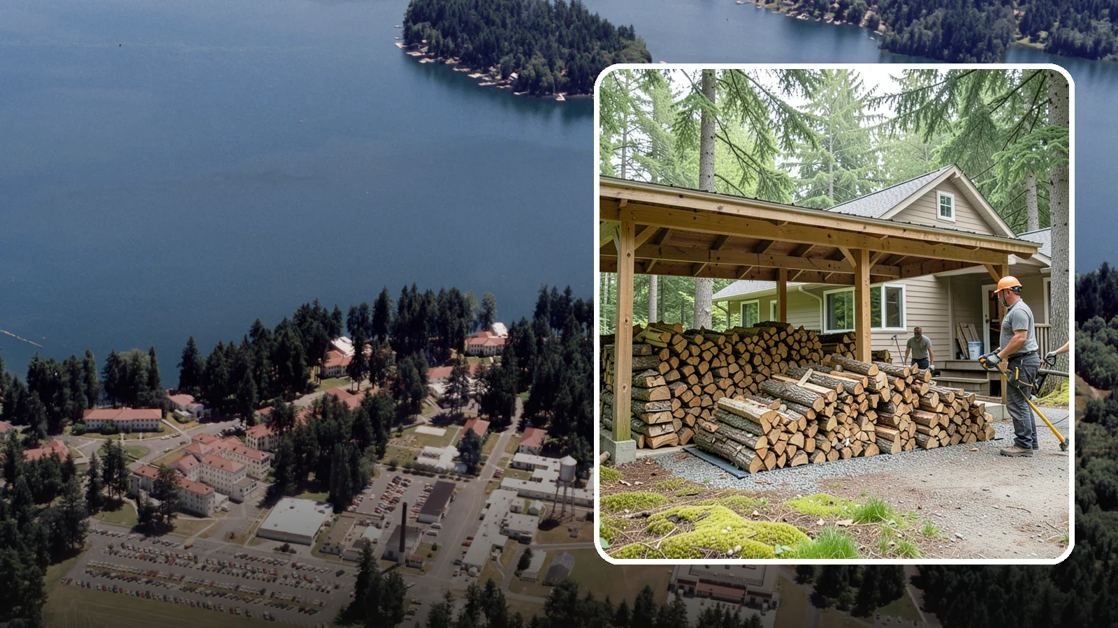 Seasonal Storage in Lakewood, Pierce County, WA - We set up seasonal firewood storage that carries your supply safely from wet winters through drying summers.