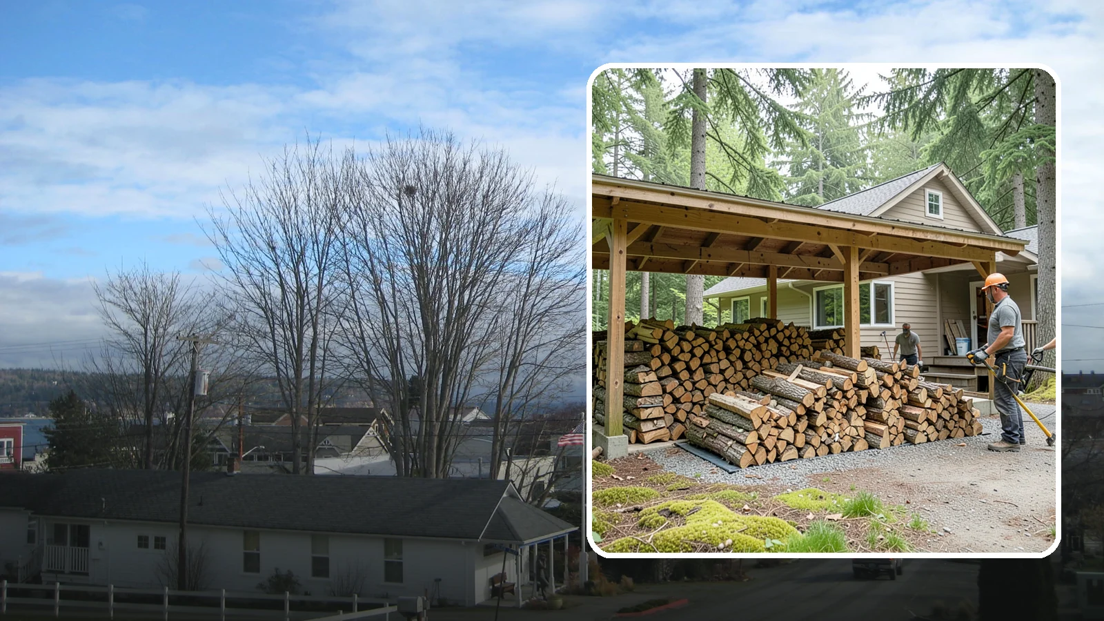 Seasonal Storage in Langley, WA - We set up seasonal firewood storage that carries your supply safely from wet winters through drying summers.