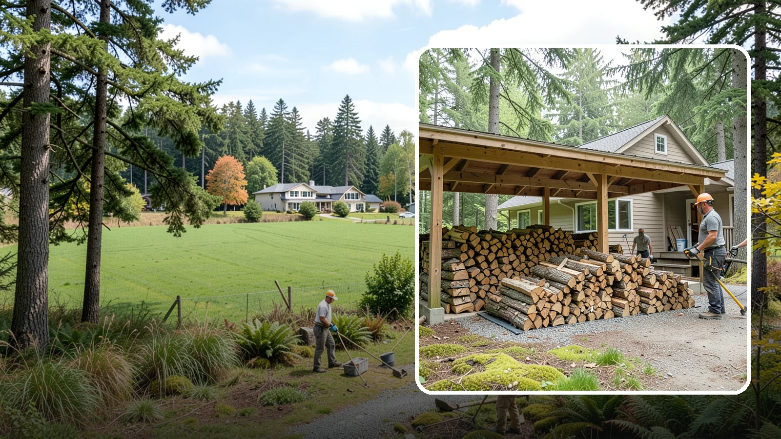 Seasonal Storage in Lyman, Skagit County, WA - We set up seasonal firewood storage that carries your supply safely from wet winters through drying summers.