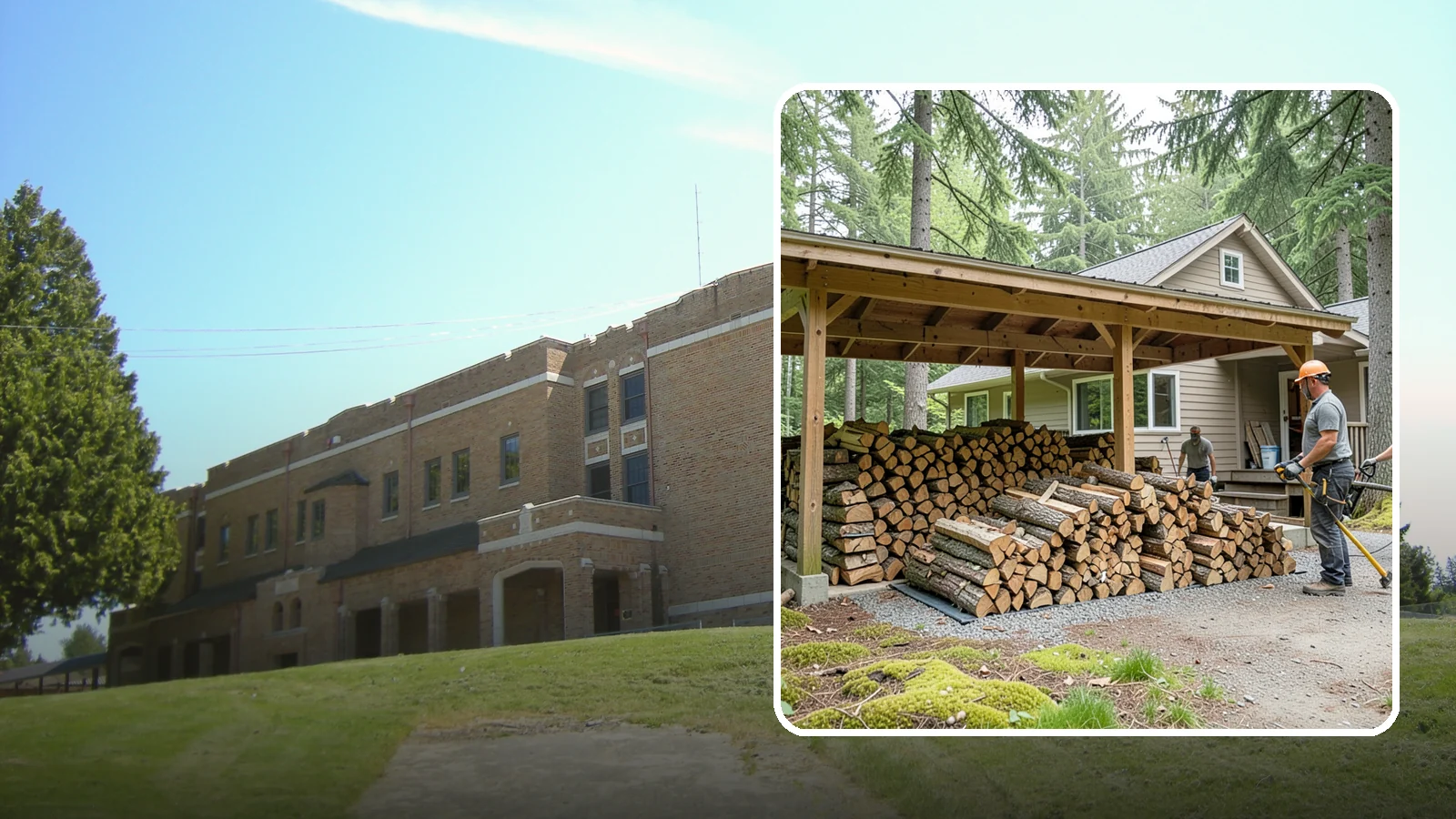 Seasonal Storage in Maple Valley, King County, WA - We set up seasonal firewood storage that carries your supply safely from wet winters through drying summers.