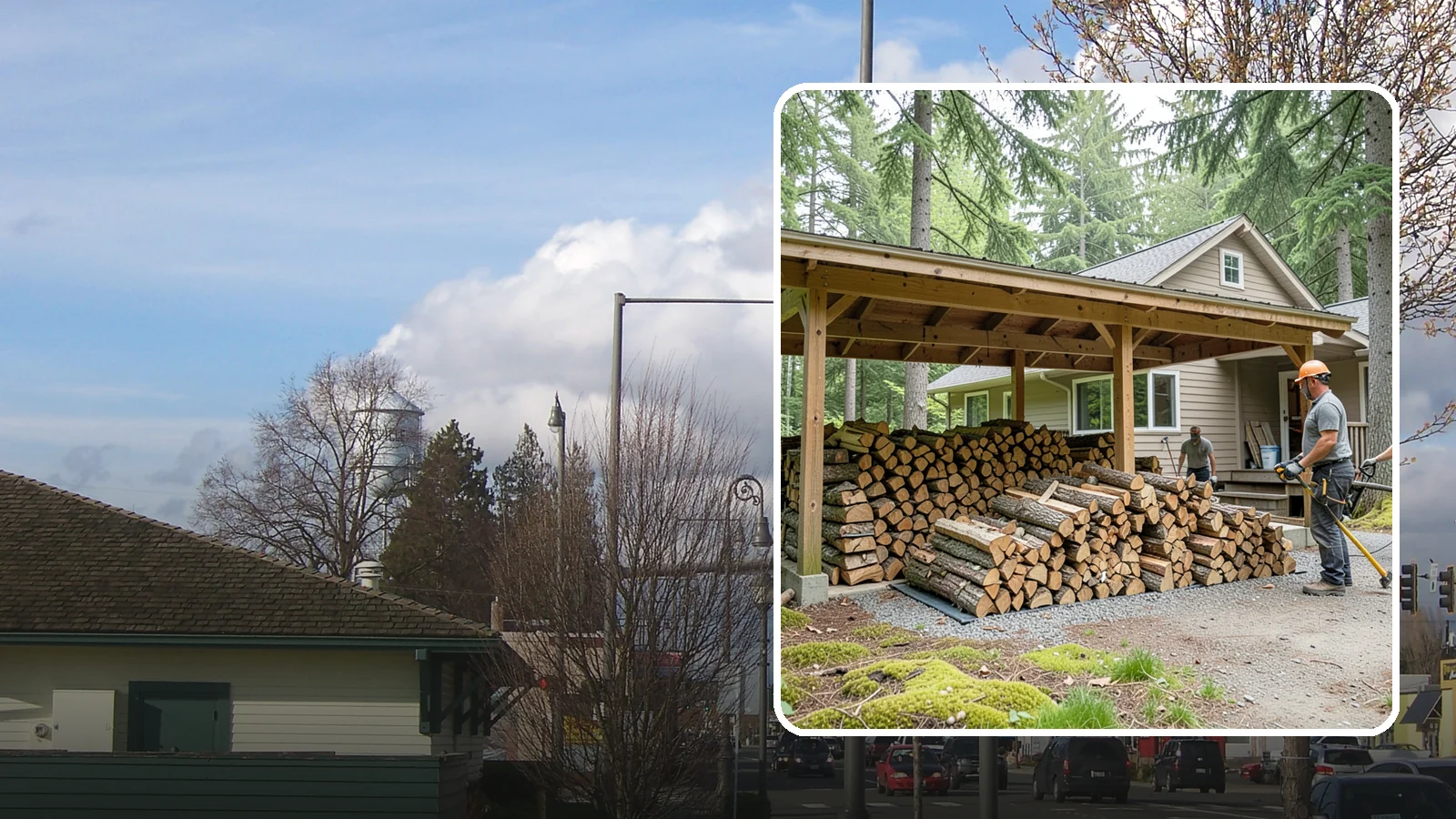 Seasonal Storage in Marysville, Snohomish County, WA - We set up seasonal firewood storage that carries your supply safely from wet winters through drying summers.