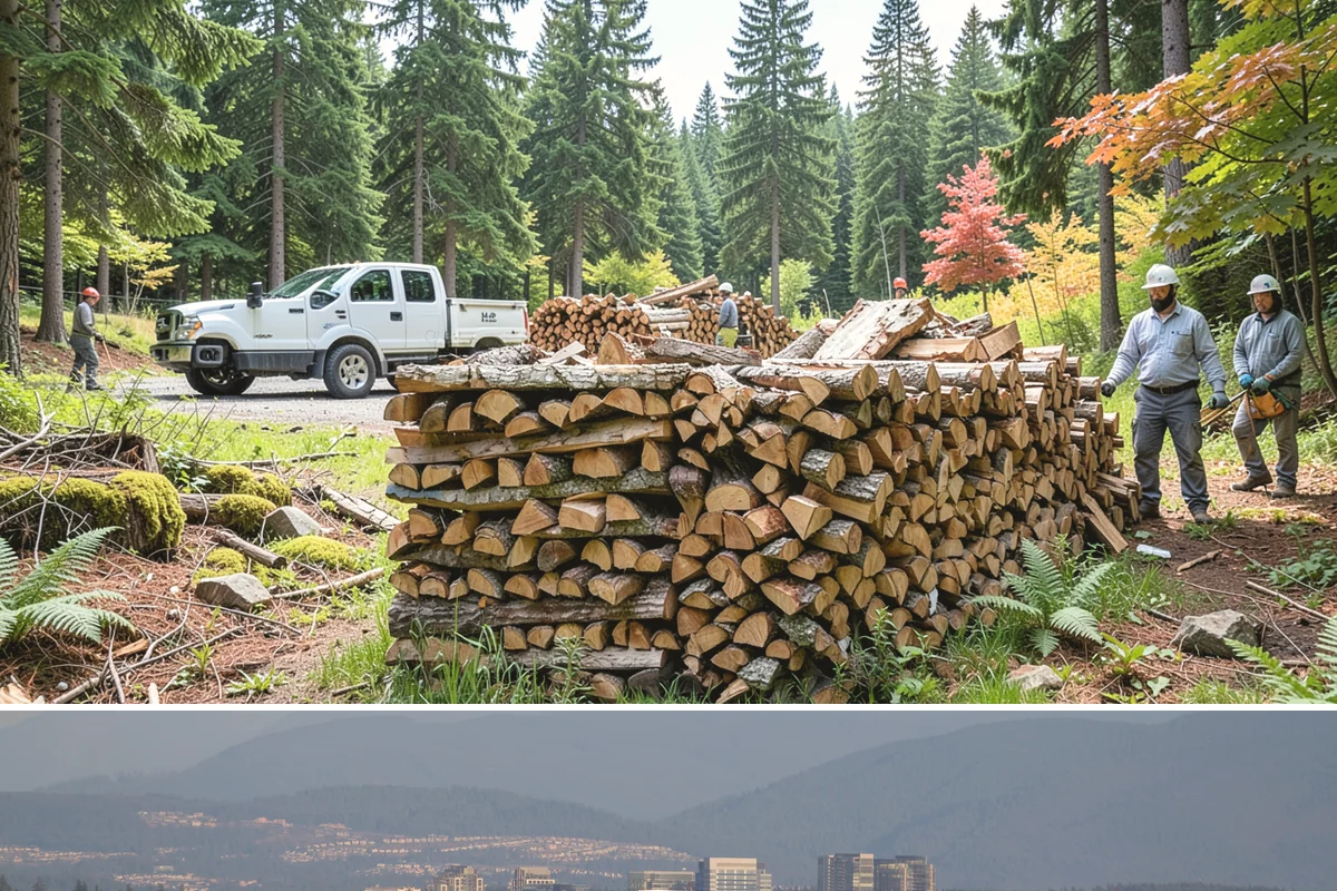 Seasonal Storage in Medina, King County, WA - Establish seasonal storage in spring so the system is ready to season wood through summer.