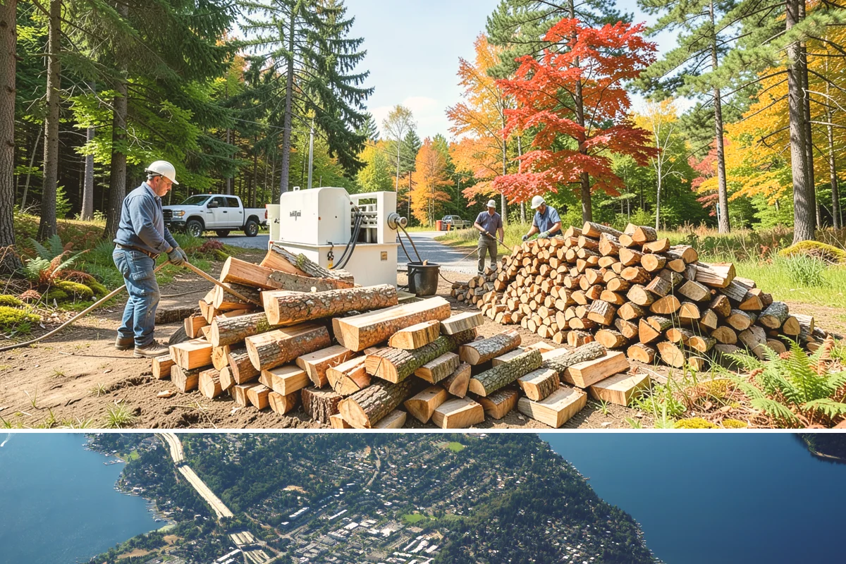 Seasonal Storage in Mercer Island, King County, WA - Establish seasonal storage in spring so the system is ready to season wood through summer.