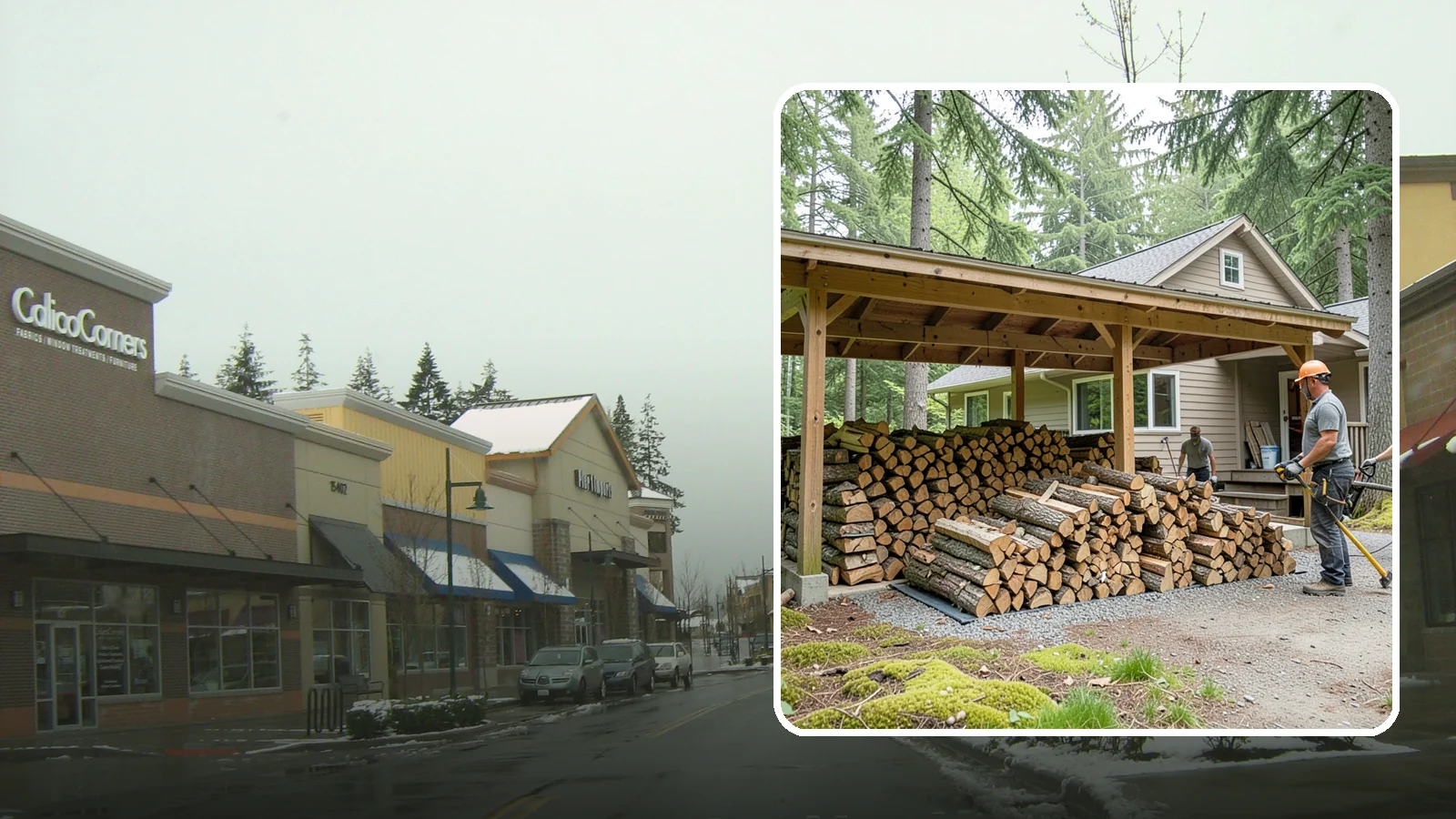Seasonal Storage in Mill Creek, Snohomish County, WA - We set up seasonal firewood storage that carries your supply safely from wet winters through drying summers.