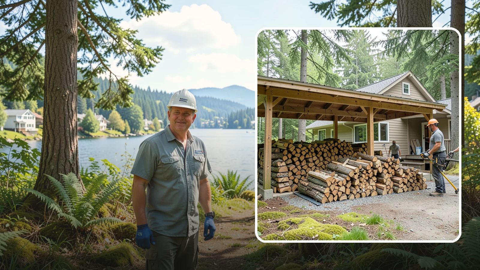 Seasonal Storage in Milton, King County, WA - We set up seasonal firewood storage that carries your supply safely from wet winters through drying summers.
