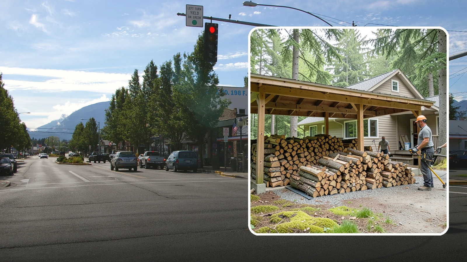 Seasonal Storage in North Bend, King County, WA - We set up seasonal firewood storage that carries your supply safely from wet winters through drying summers.
