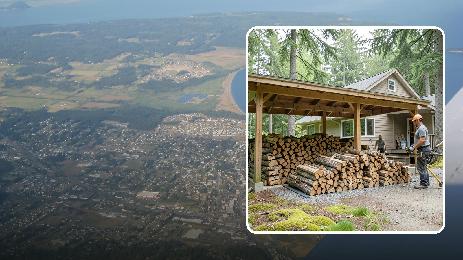 Seasonal Storage in Oak Harbor, Island County, WA - We set up seasonal firewood storage that carries your supply safely from wet winters through drying summers.