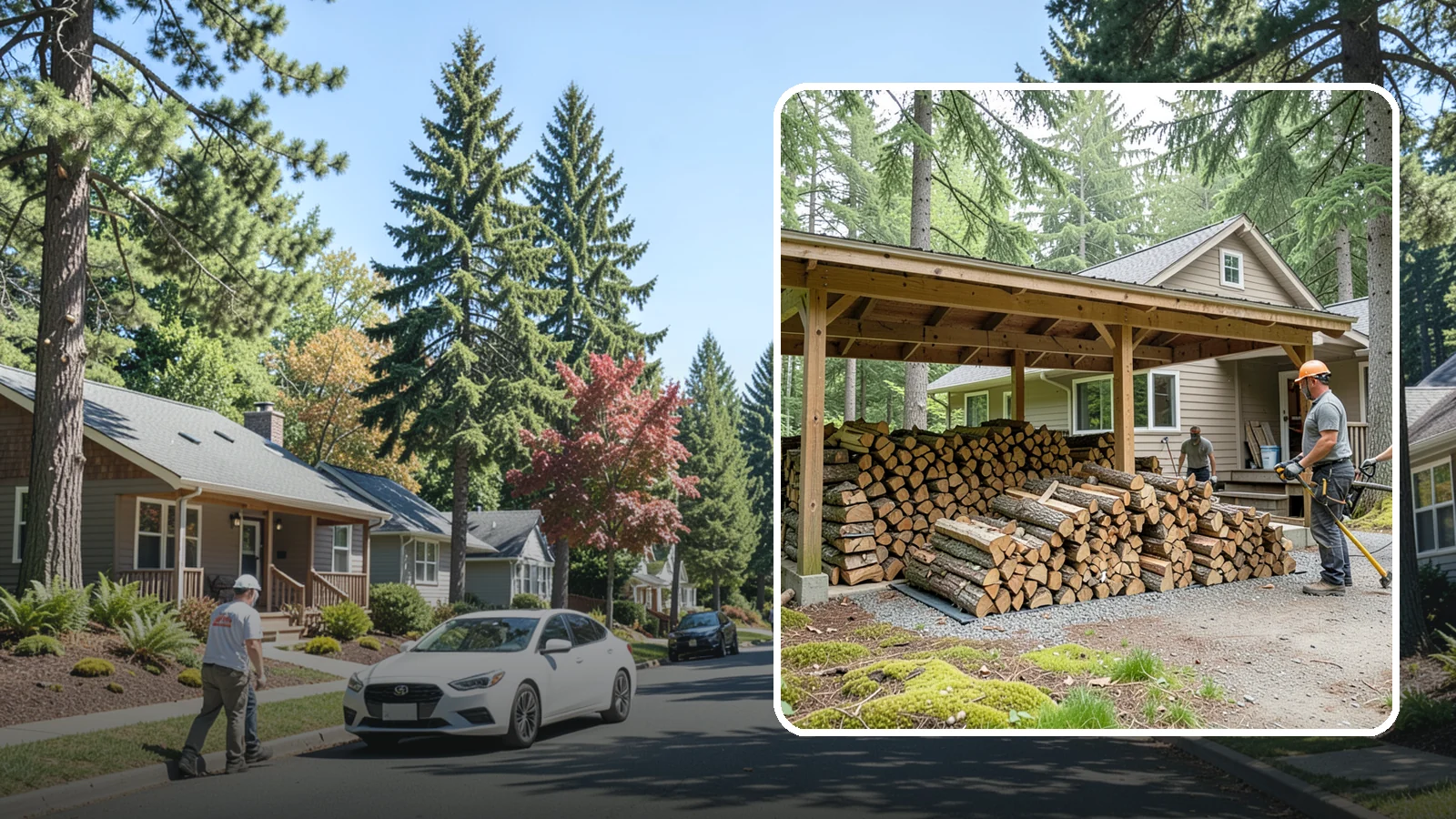 Seasonal Storage in Orting, Pierce County, WA - We set up seasonal firewood storage that carries your supply safely from wet winters through drying summers.
