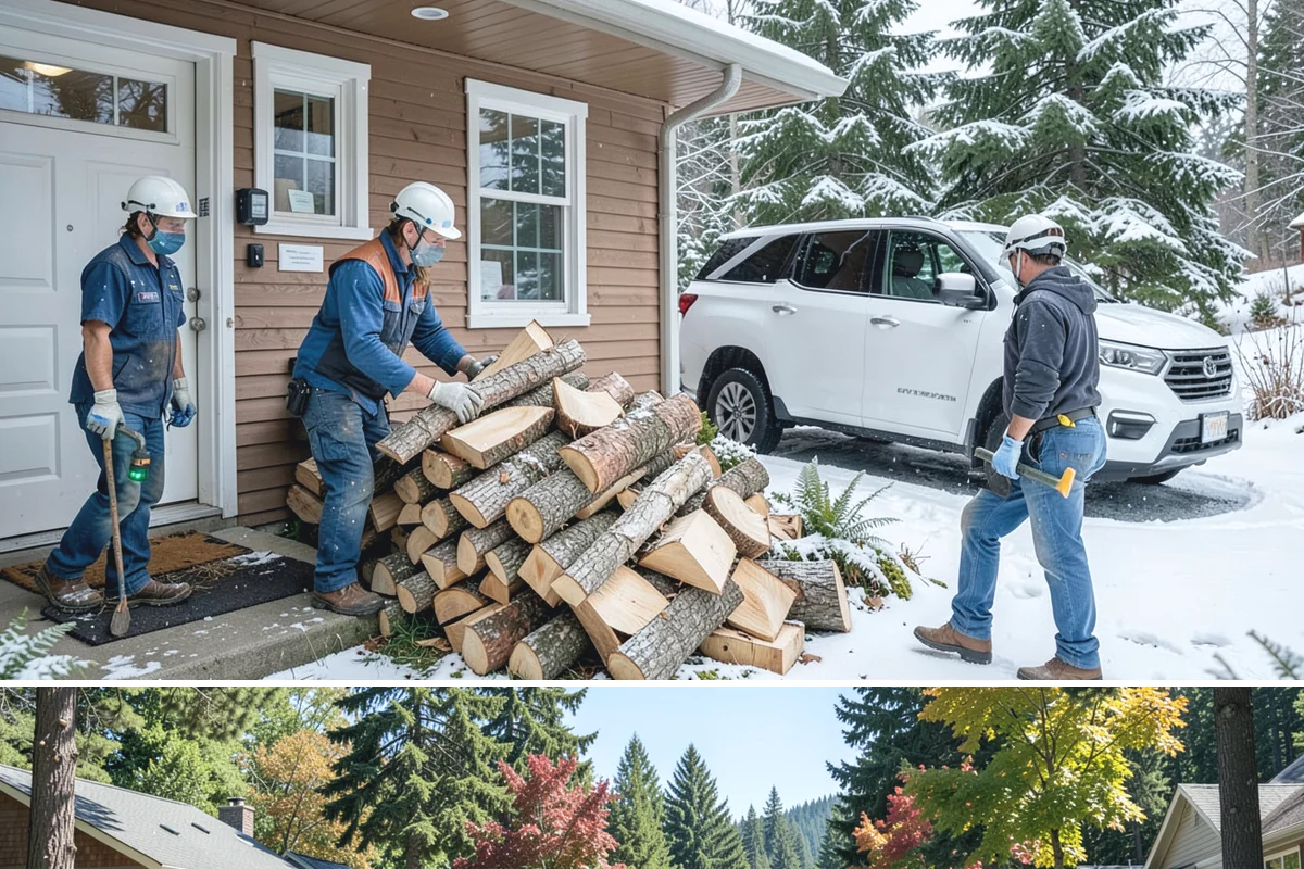 Seasonal Storage in Orting, Pierce County, WA - Establish seasonal storage in spring so the system is ready to season wood through summer.