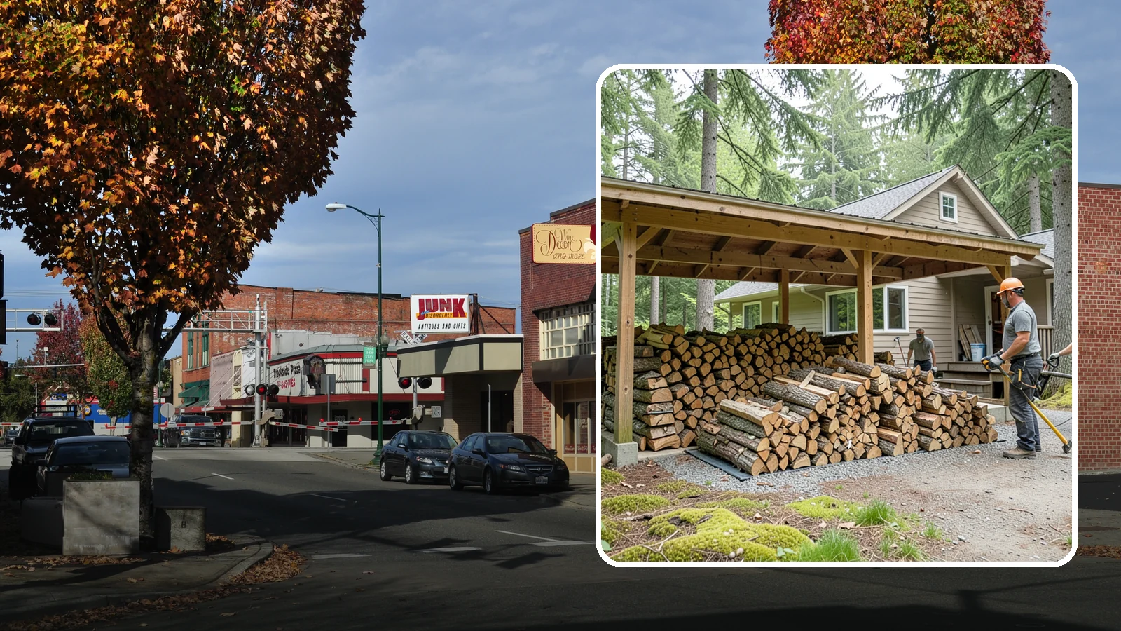Seasonal Storage in Puyallup, Pierce County, WA - We set up seasonal firewood storage that carries your supply safely from wet winters through drying summers.