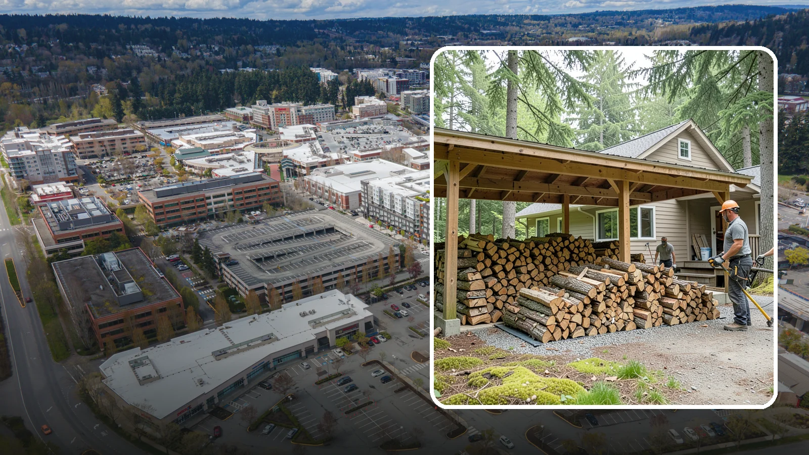 Seasonal Storage in Redmond, King County, WA - We set up seasonal firewood storage that carries your supply safely from wet winters through drying summers.