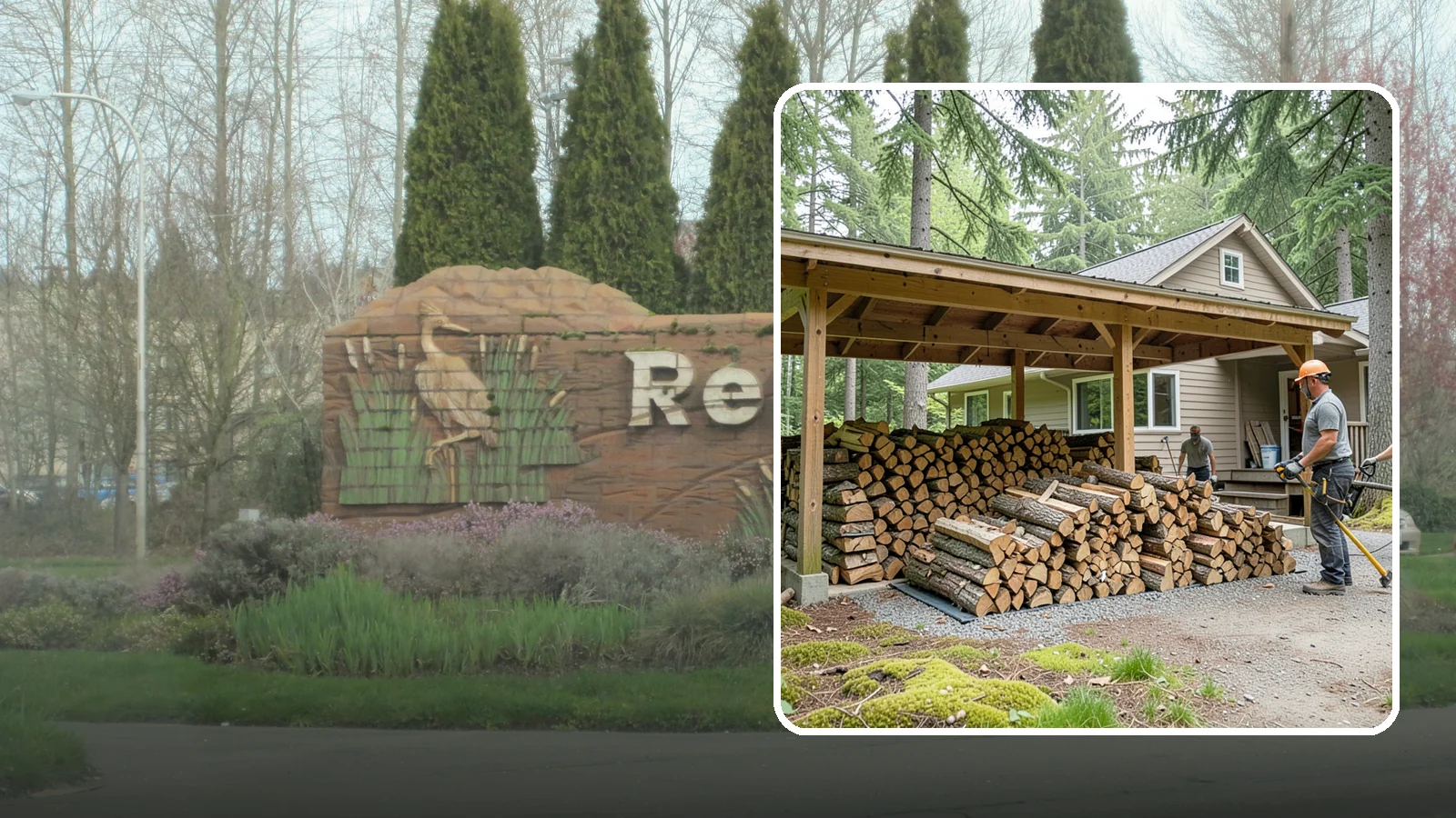 Seasonal Storage in Renton, King County, WA - We set up seasonal firewood storage that carries your supply safely from wet winters through drying summers.