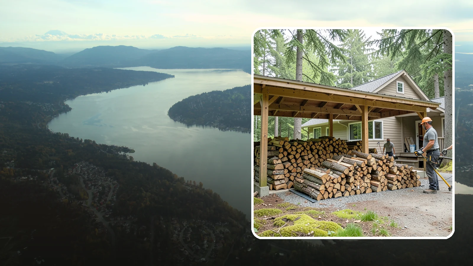 Seasonal Storage in Sammamish, King County, WA - We set up seasonal firewood storage that carries your supply safely from wet winters through drying summers.