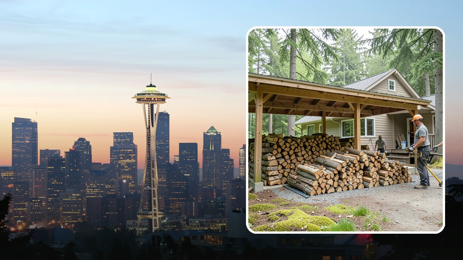 Seasonal Storage in Seattle, King County, WA - We set up seasonal firewood storage that carries your supply safely from wet winters through drying summers.