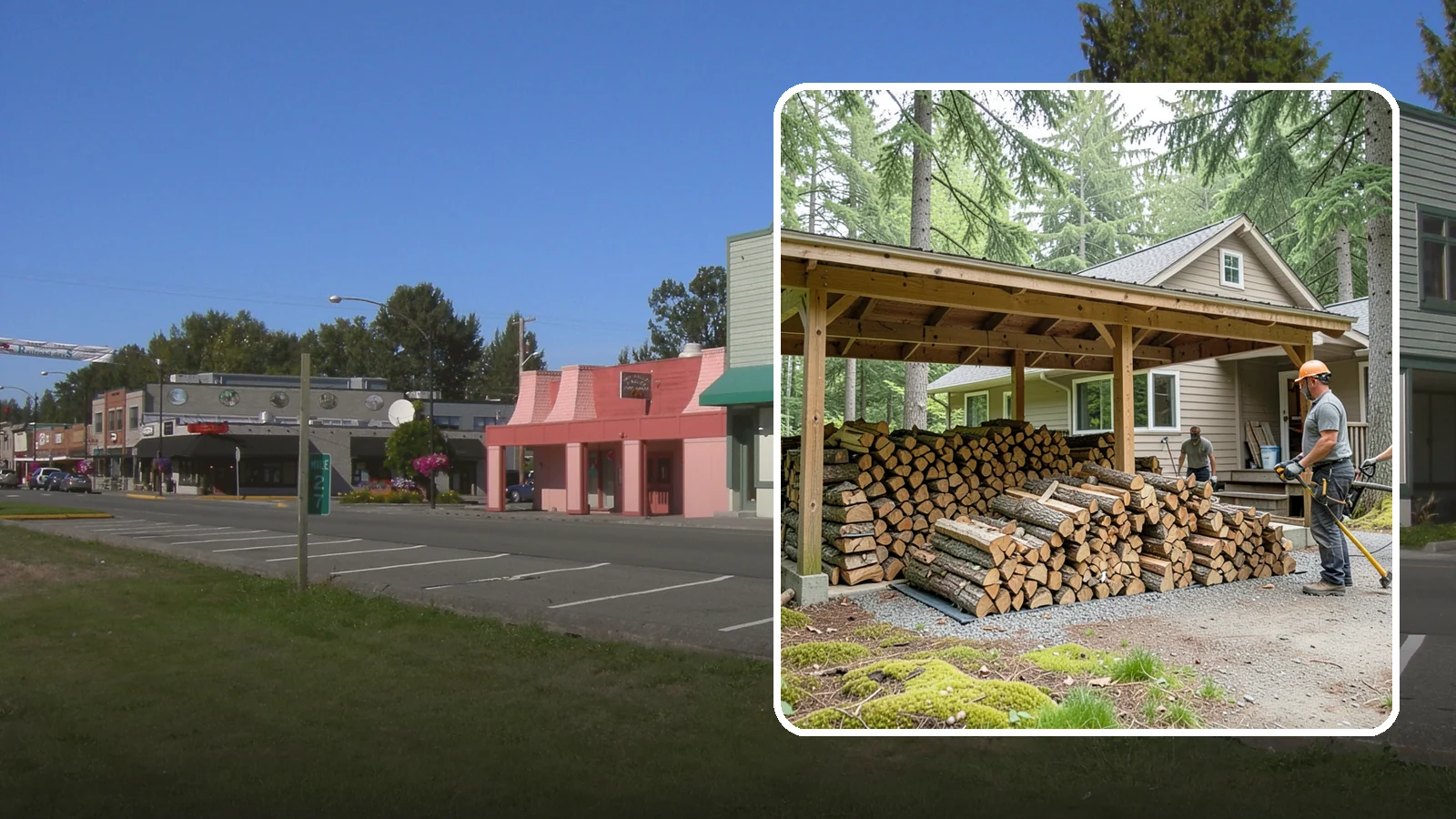 Seasonal Storage in Snoqualmie, King County, WA - We set up seasonal firewood storage that carries your supply safely from wet winters through drying summers.