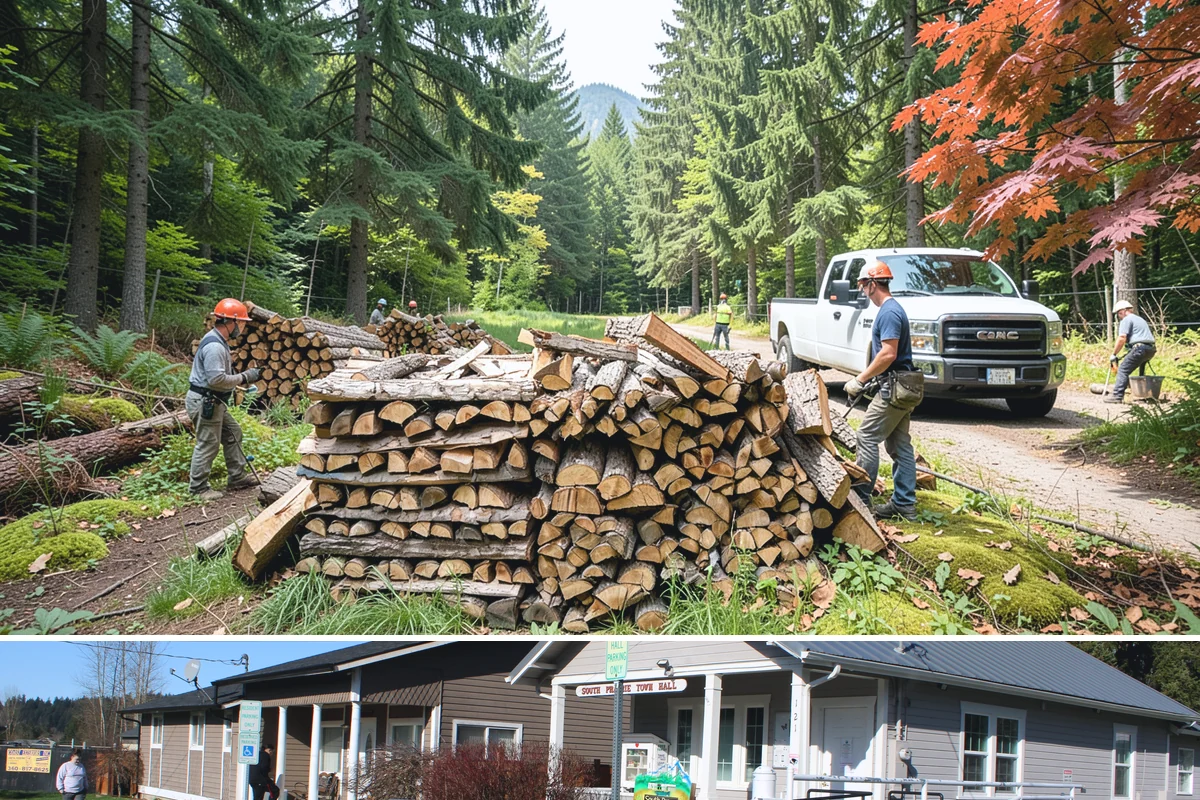 Seasonal Storage in South Prairie, Pierce County, WA - Establish seasonal storage in spring so the system is ready to season wood through summer.