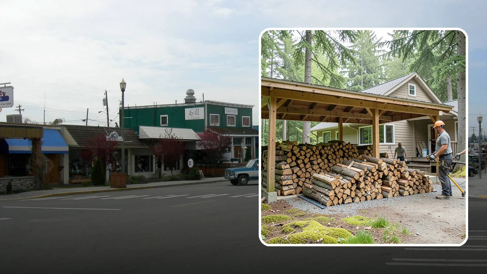 Seasonal Storage in Stanwood, Snohomish County, WA - We set up seasonal firewood storage that carries your supply safely from wet winters through drying summers.