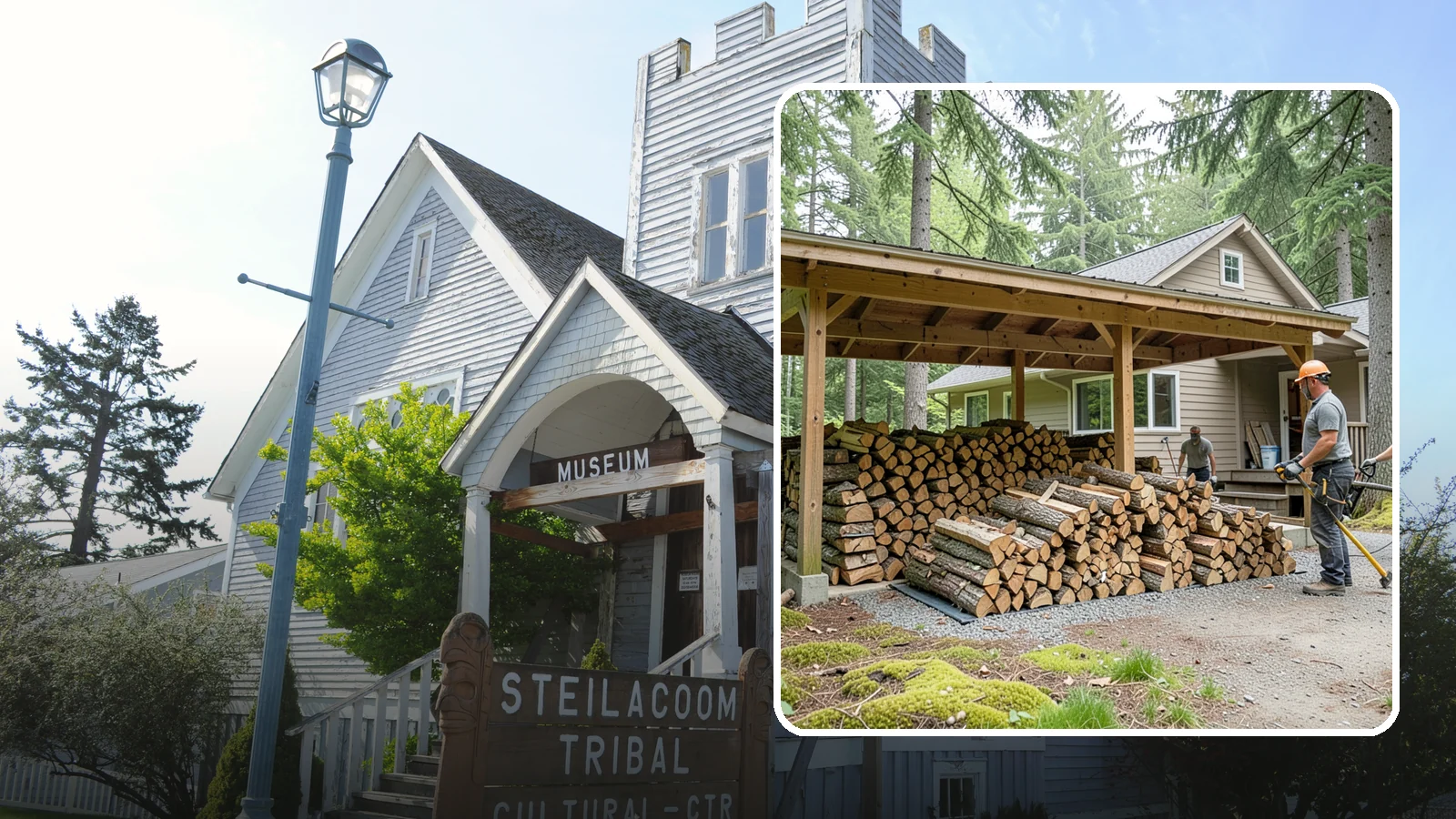 Seasonal Storage in Steilacoom, Pierce County, WA - We set up seasonal firewood storage that carries your supply safely from wet winters through drying summers.