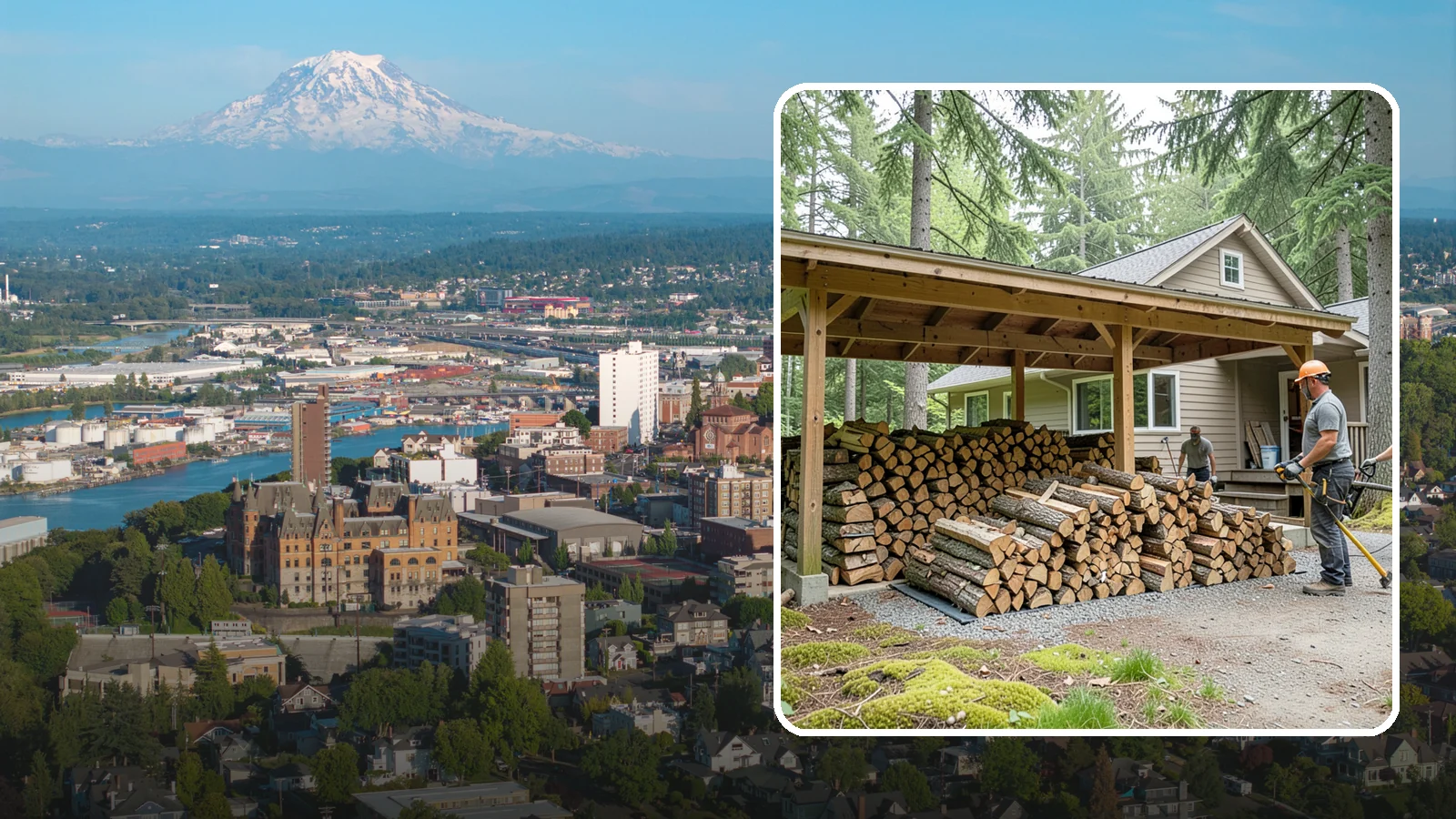Seasonal Storage in Tacoma, Pierce County, WA - We set up seasonal firewood storage that carries your supply safely from wet winters through drying summers.