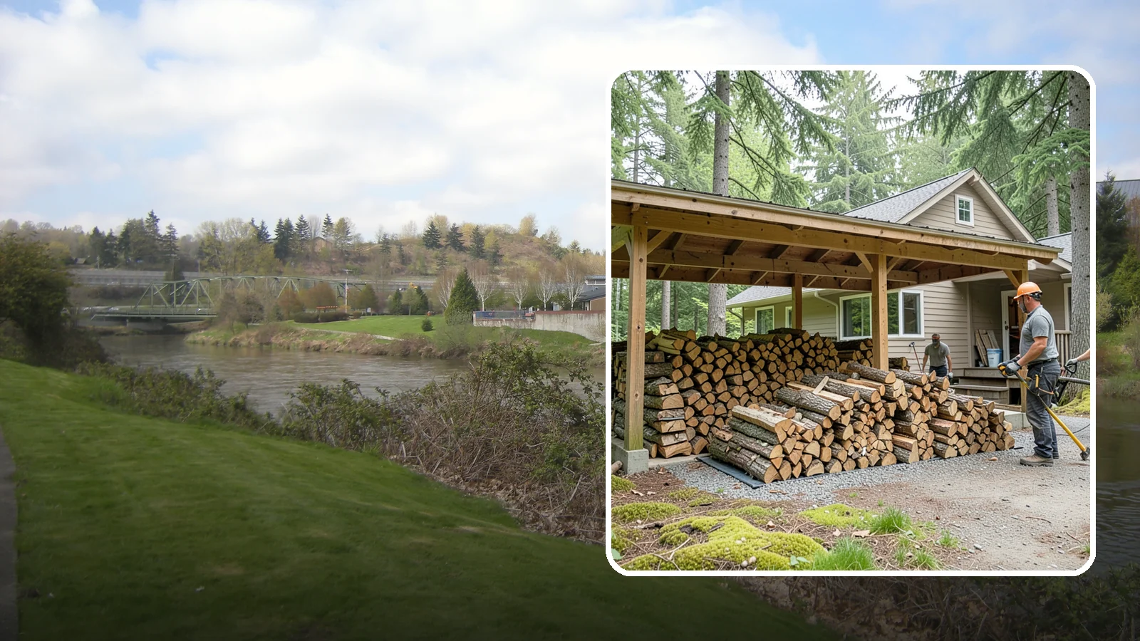 Seasonal Storage in Tukwila, King County, WA - We set up seasonal firewood storage that carries your supply safely from wet winters through drying summers.