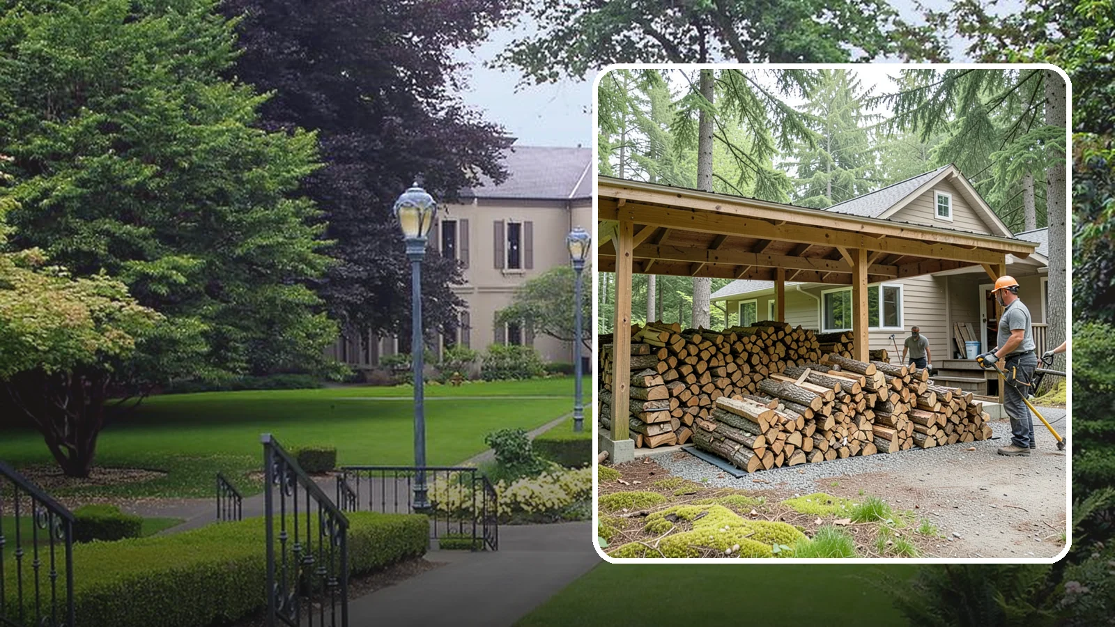Seasonal Storage in Woodinville, King County, WA - We set up seasonal firewood storage that carries your supply safely from wet winters through drying summers.